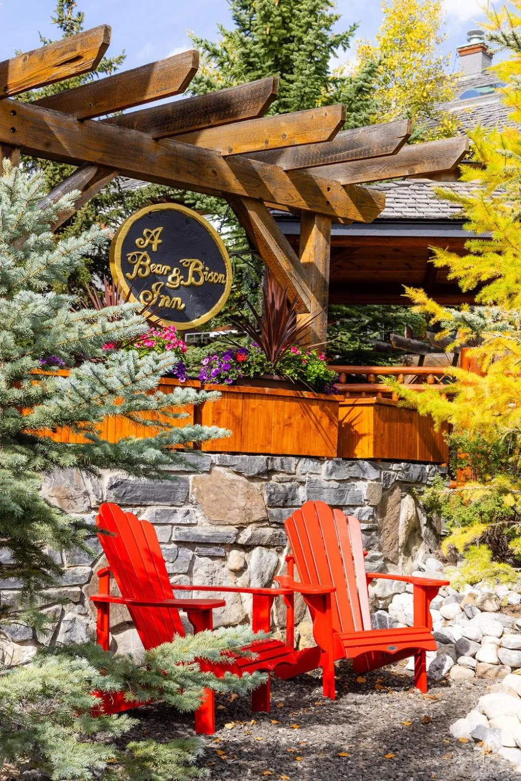 Seating area in A Bear and Bison Country Inn