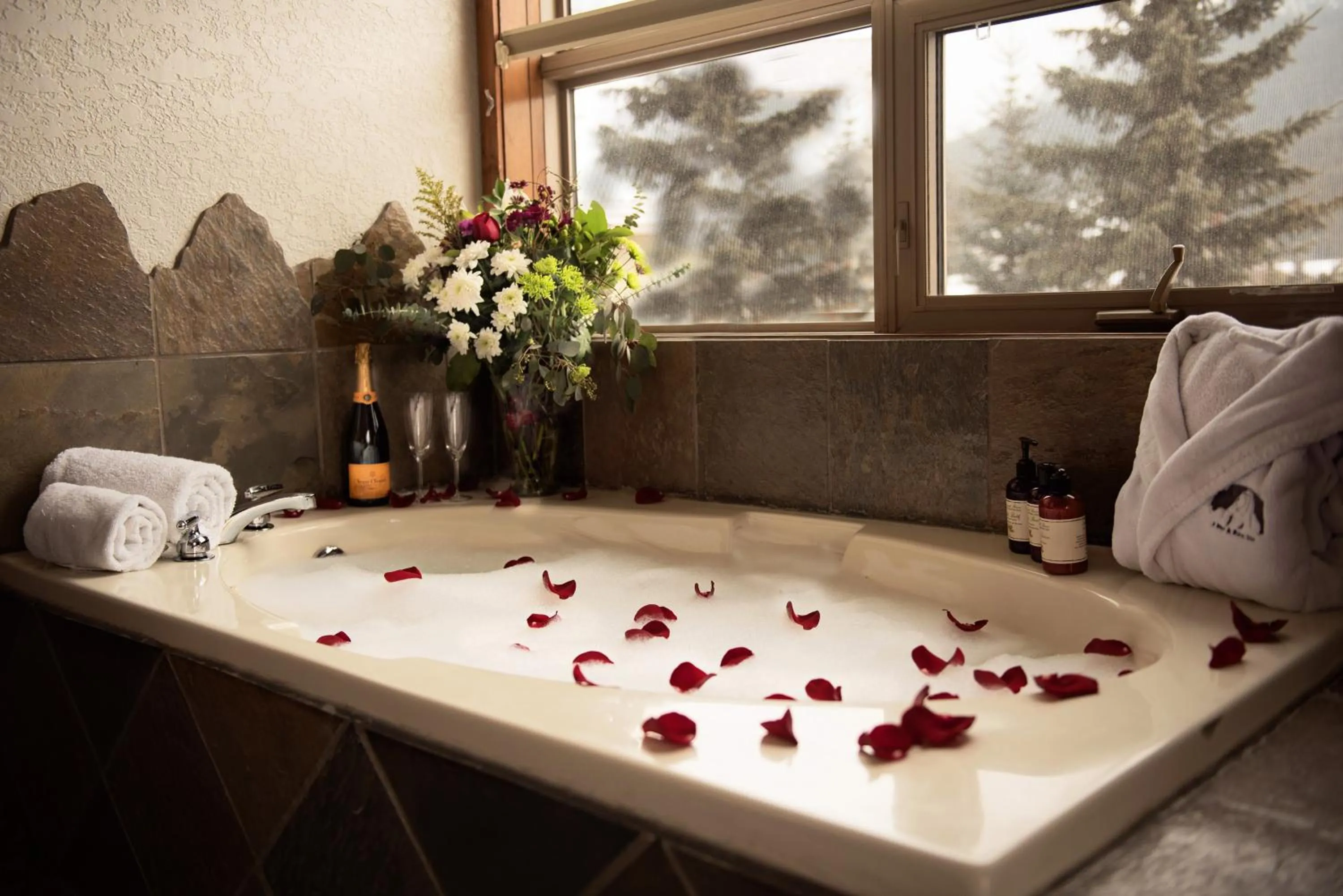 Bath in A Bear and Bison Country Inn
