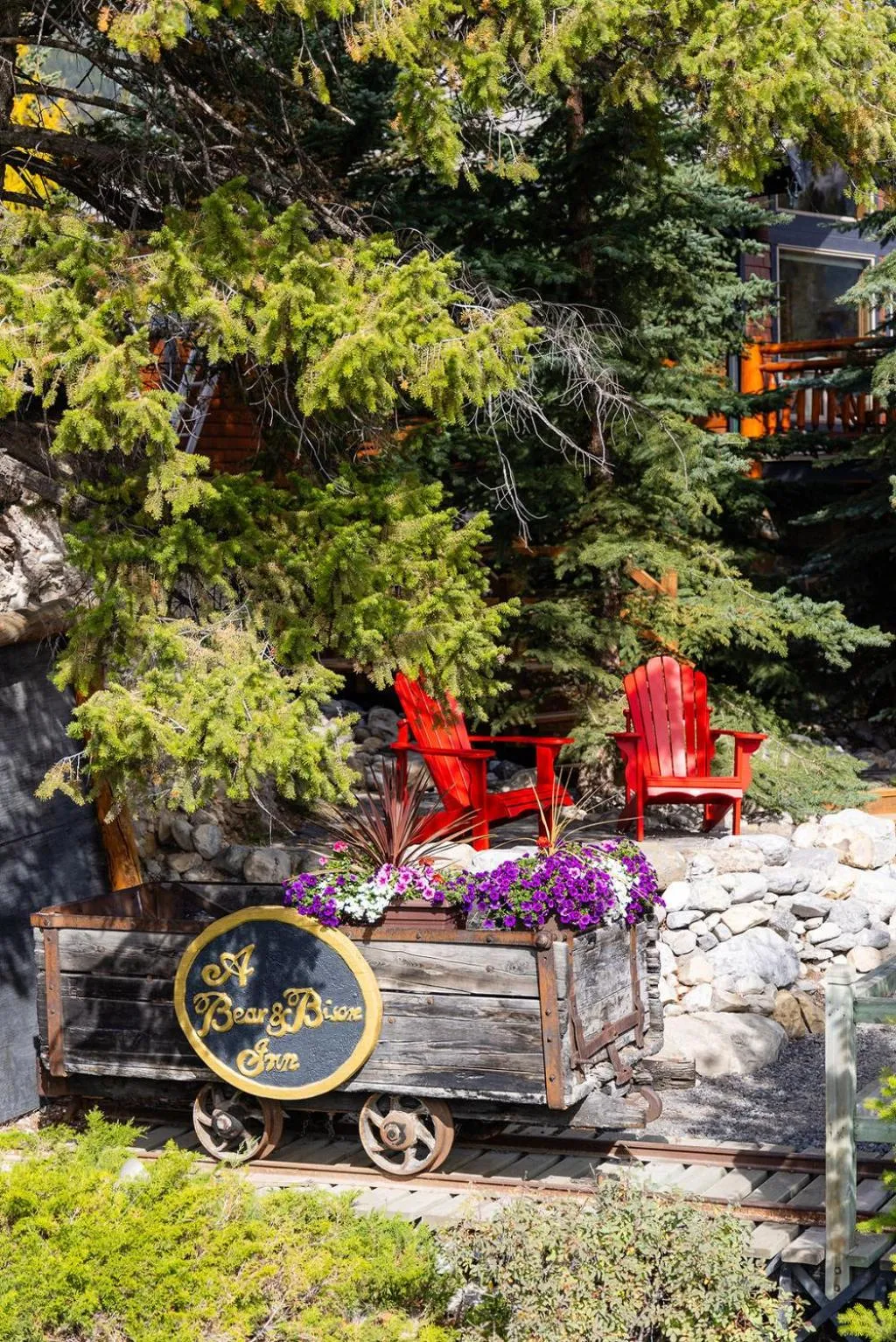 Decorative detail in A Bear and Bison Country Inn