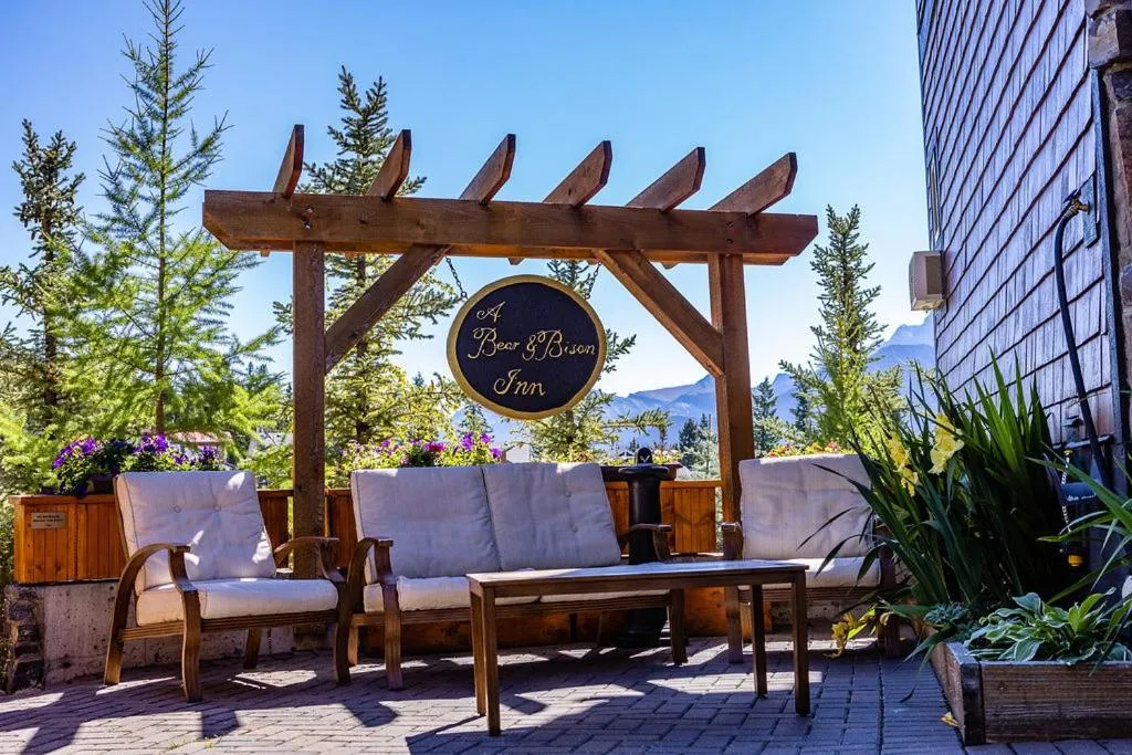 Patio in A Bear and Bison Country Inn