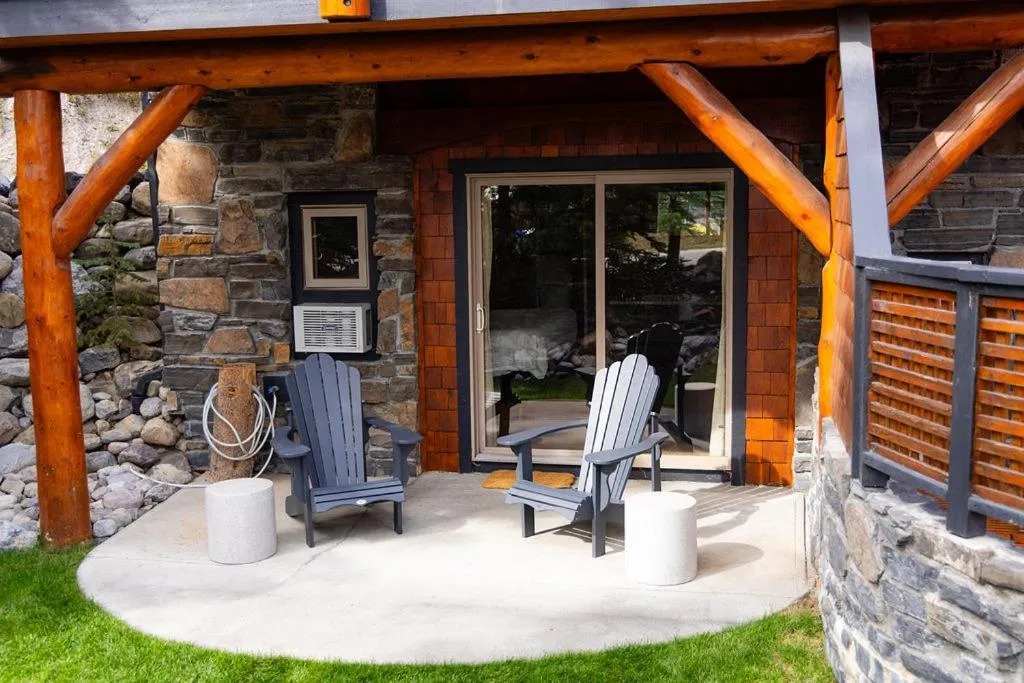 Patio in A Bear and Bison Country Inn