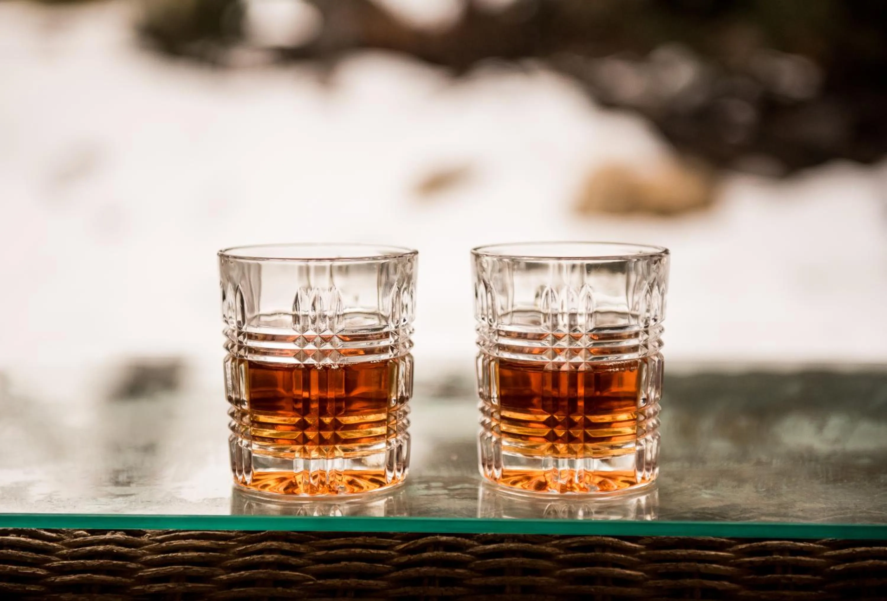 Drinks in A Bear and Bison Country Inn