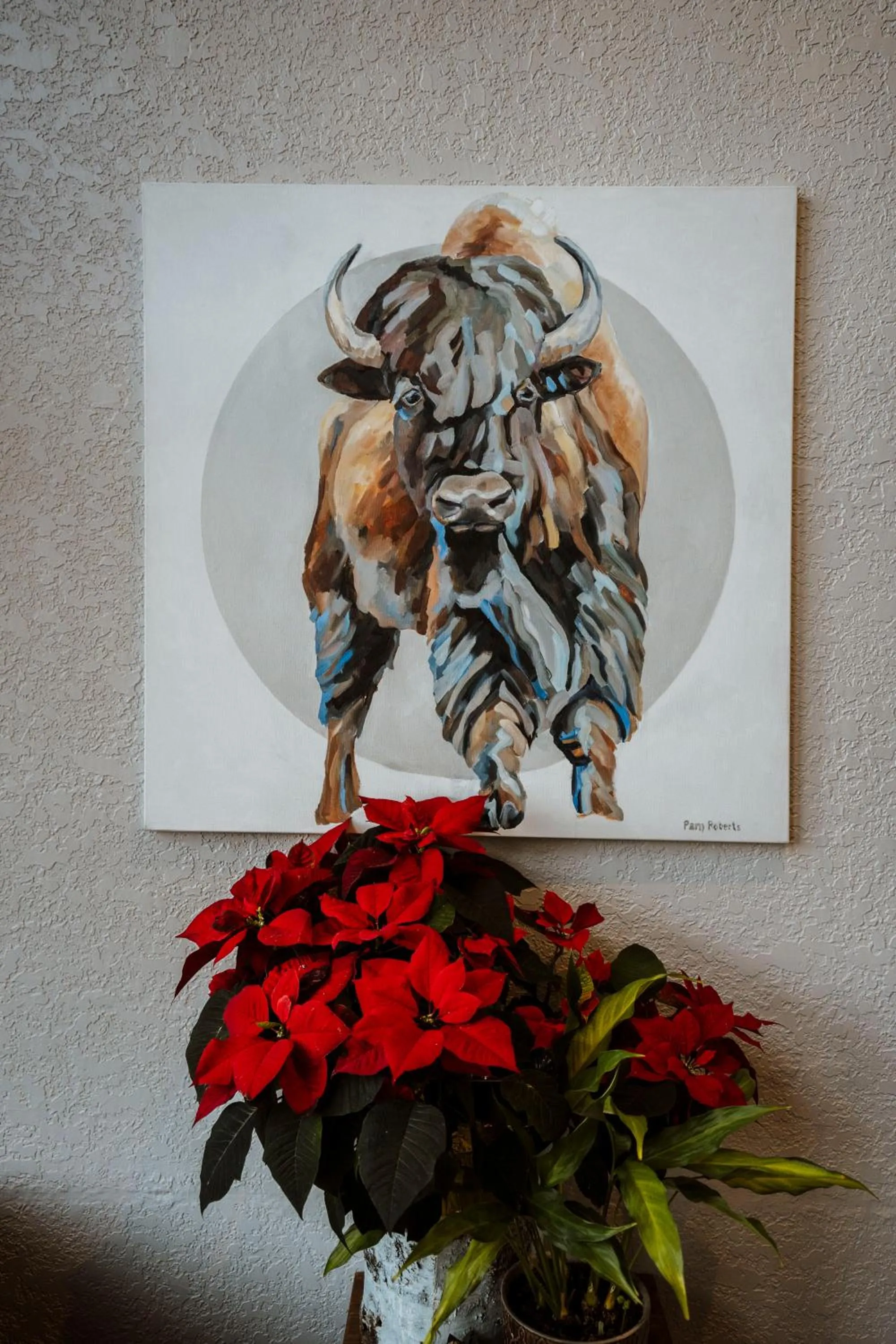 Decorative detail in A Bear and Bison Country Inn