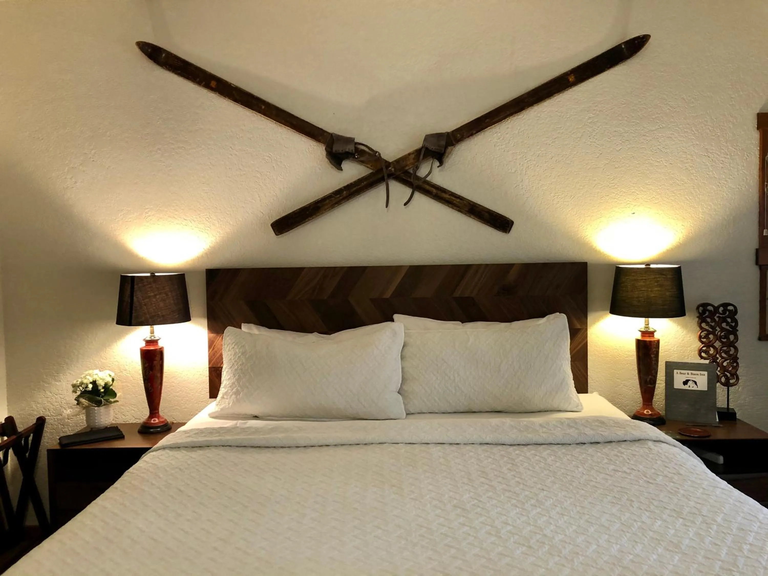 Bed in A Bear and Bison Country Inn