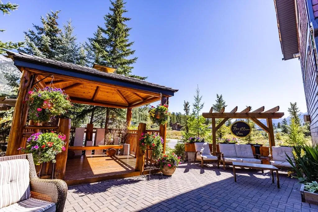 Patio in A Bear and Bison Country Inn