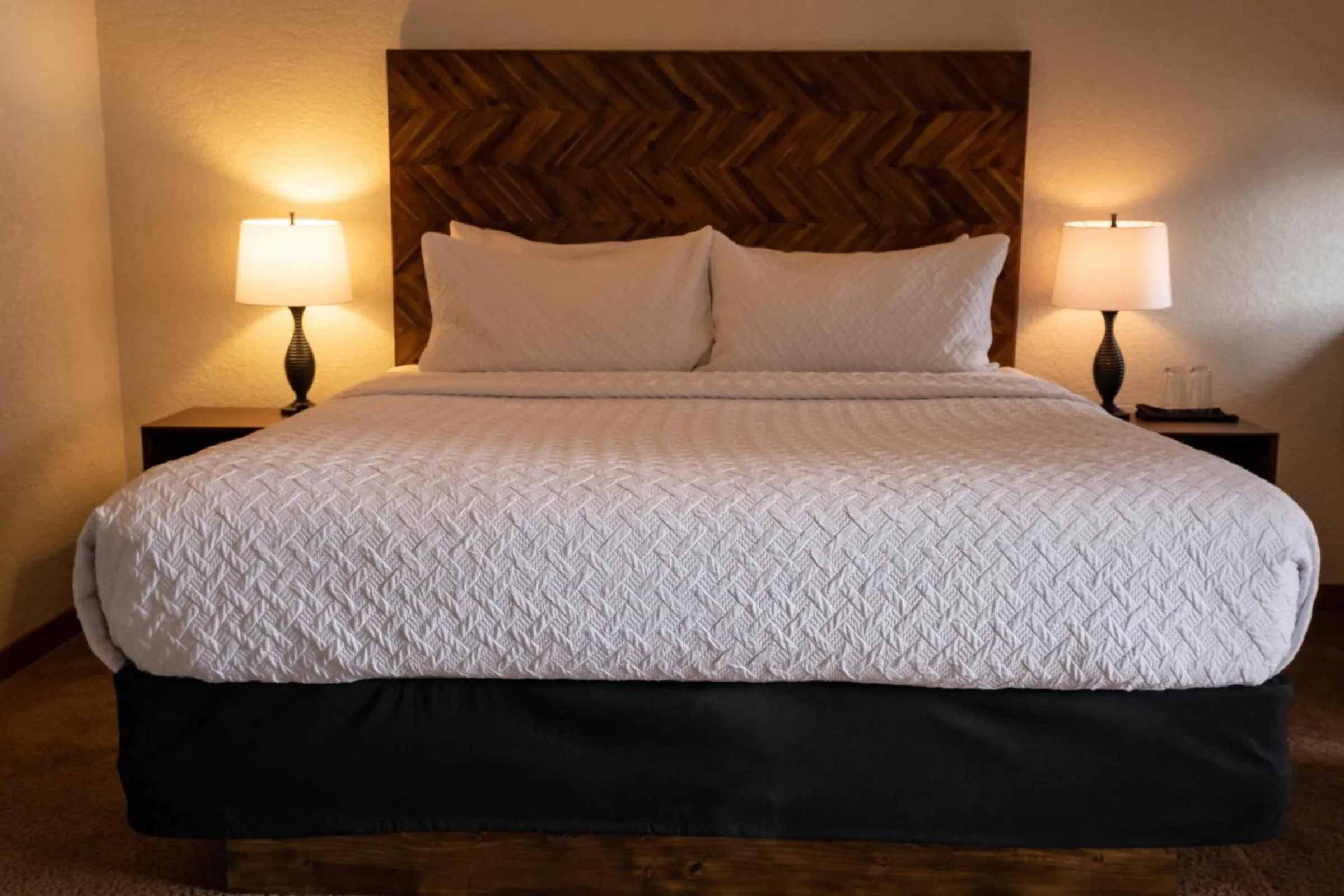 Bed in A Bear and Bison Country Inn