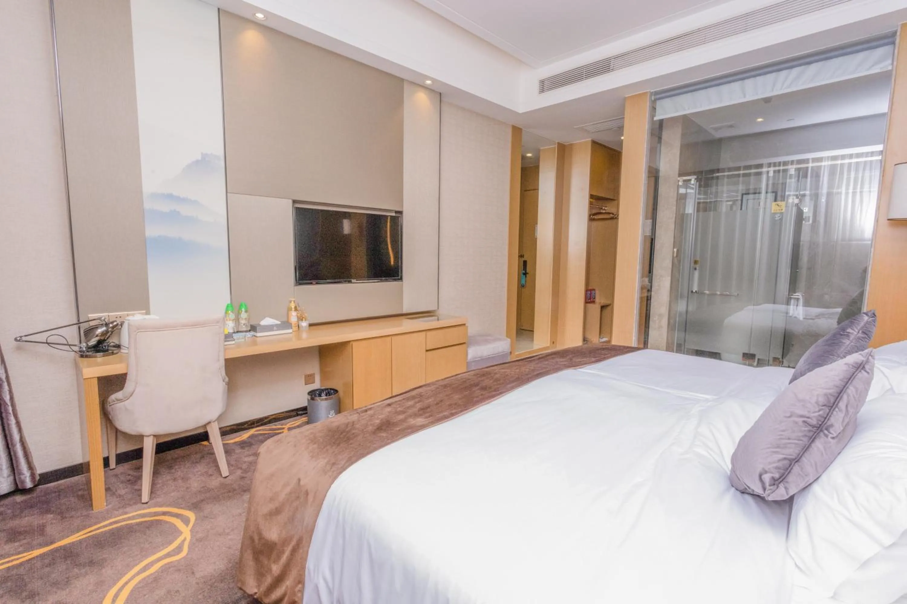 Bedroom, Bed in Taishan He Style Hotel