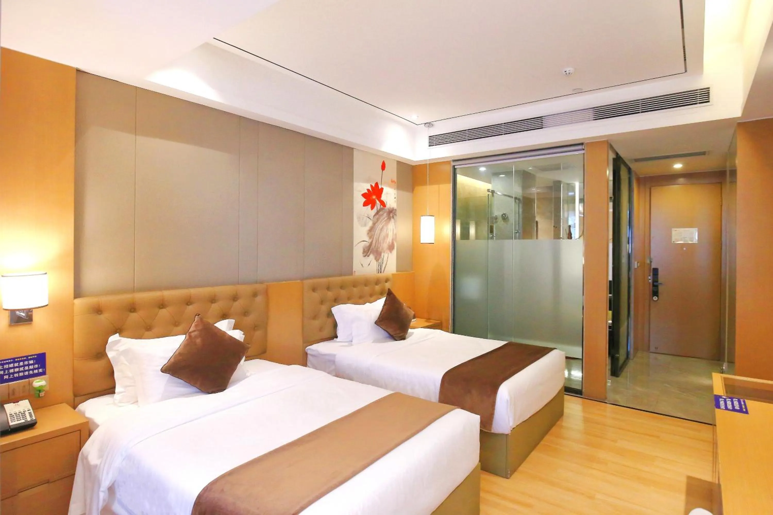 Bed in Taishan He Style Hotel