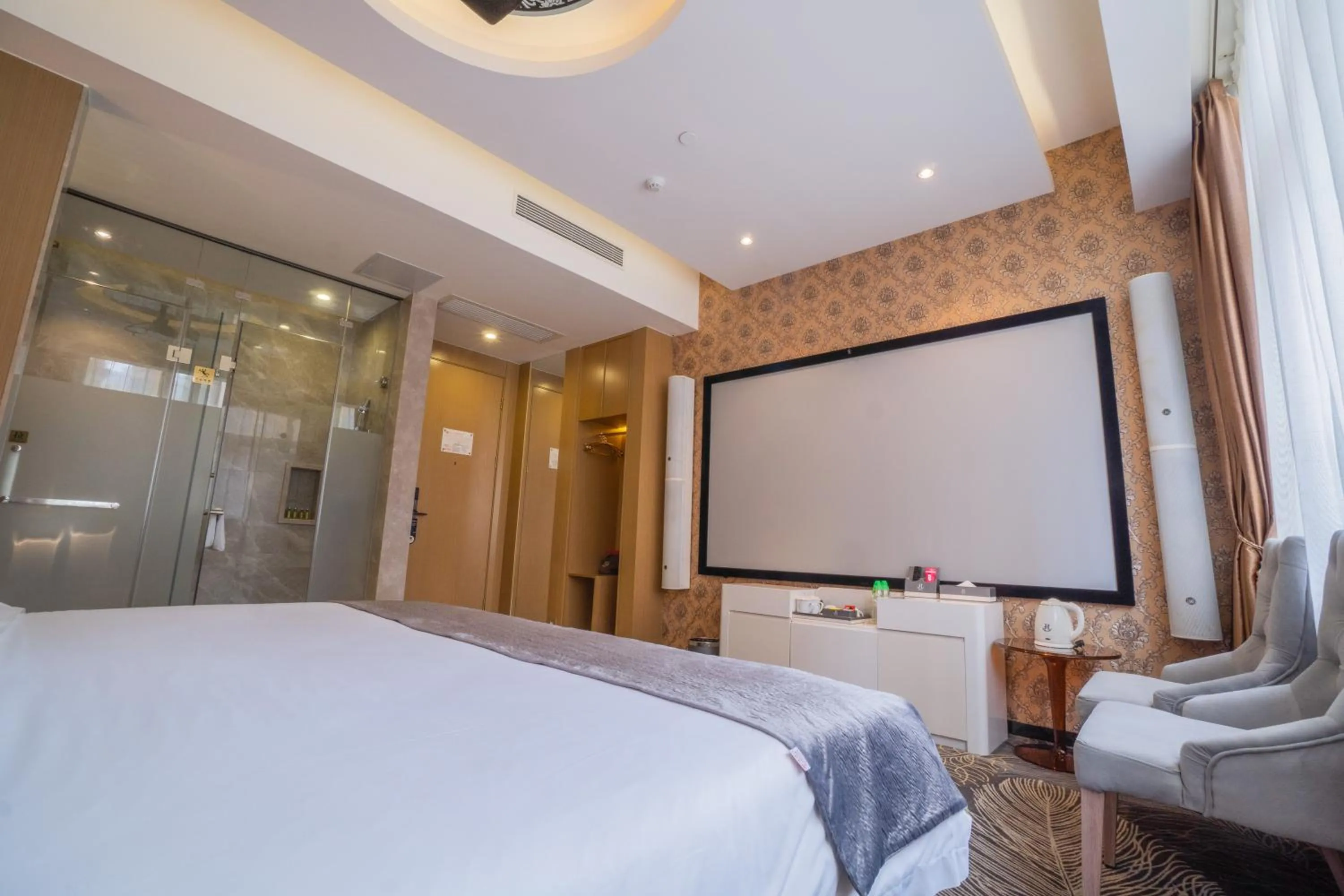 Bed in Taishan He Style Hotel