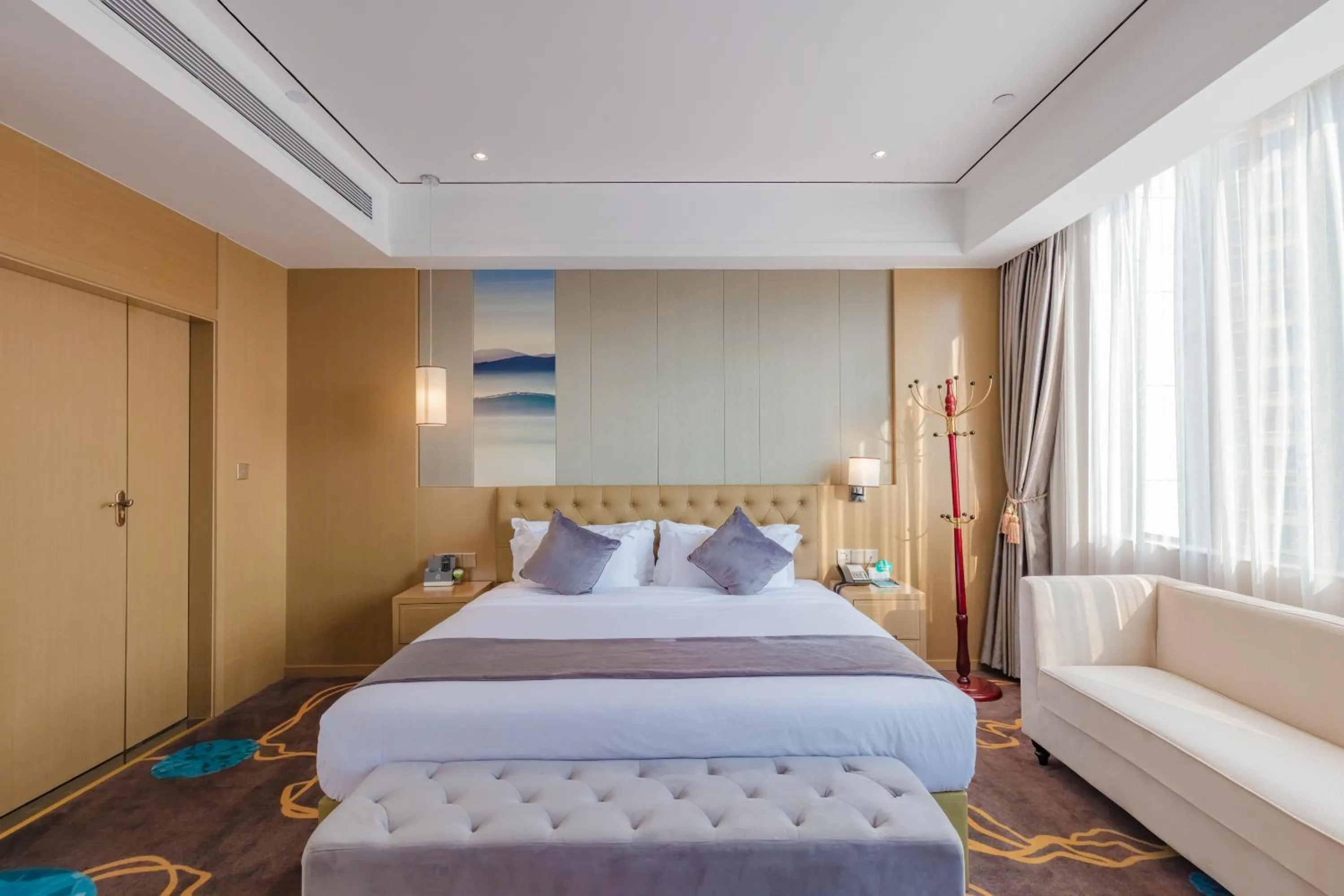 Bed in Taishan He Style Hotel