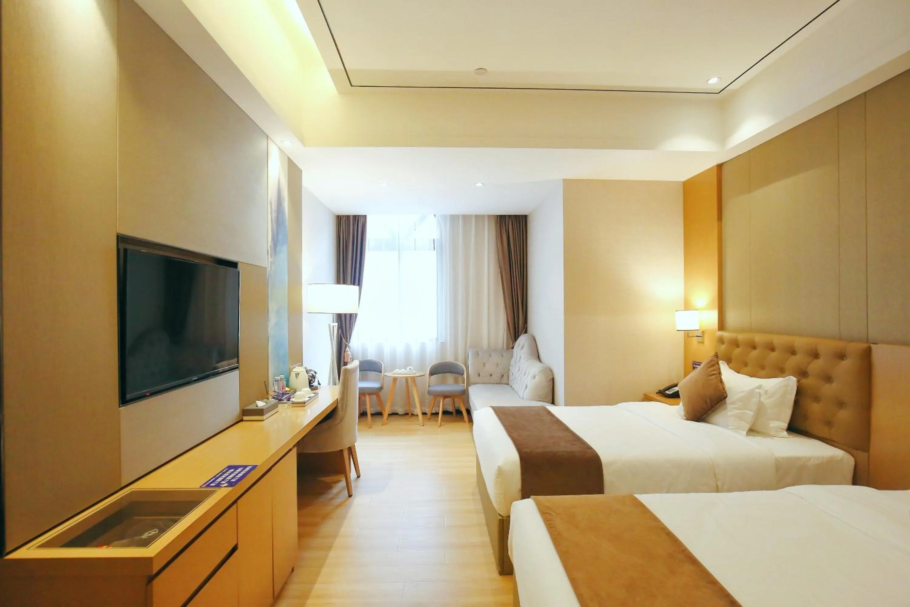 Bed in Taishan He Style Hotel