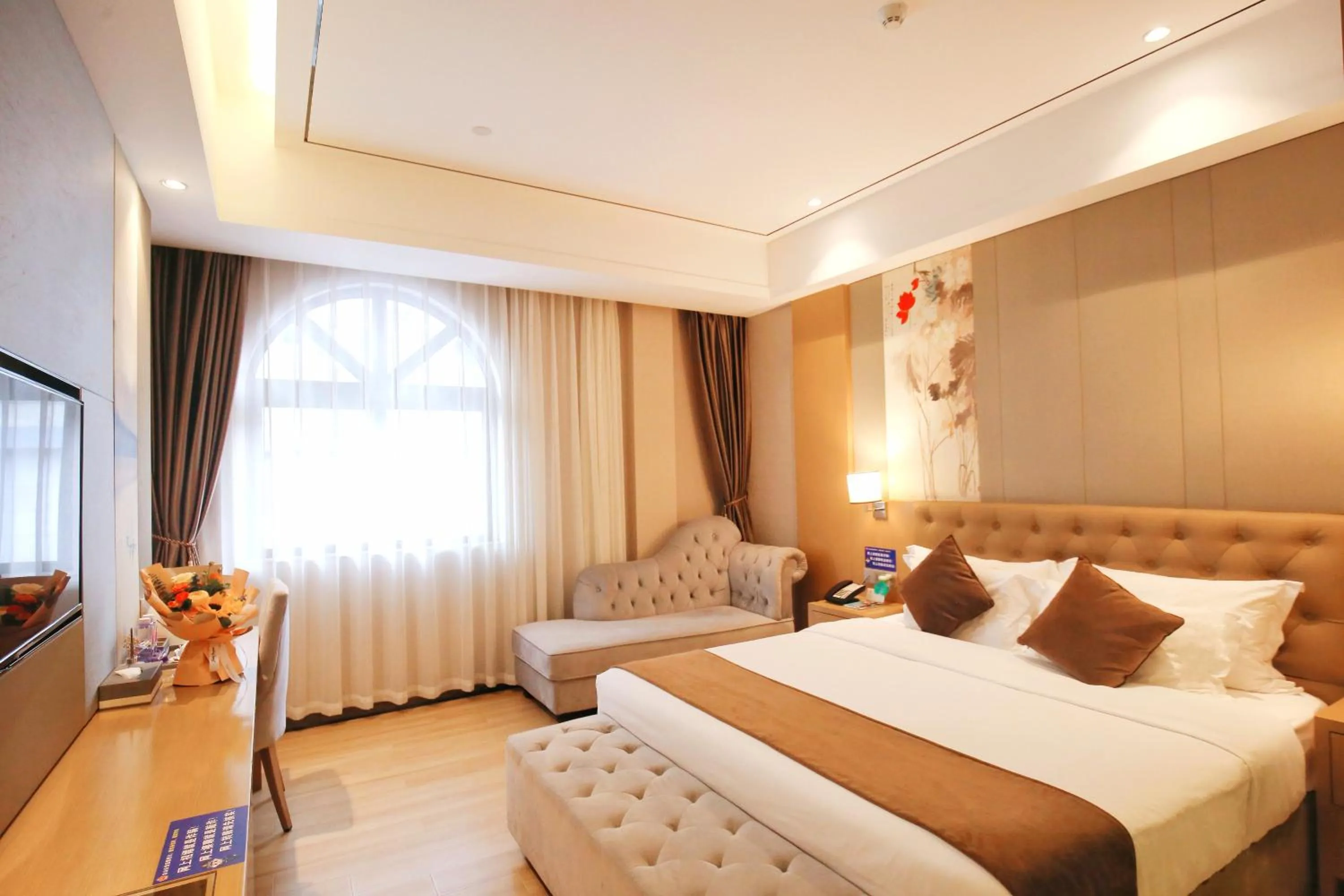 Bed in Taishan He Style Hotel