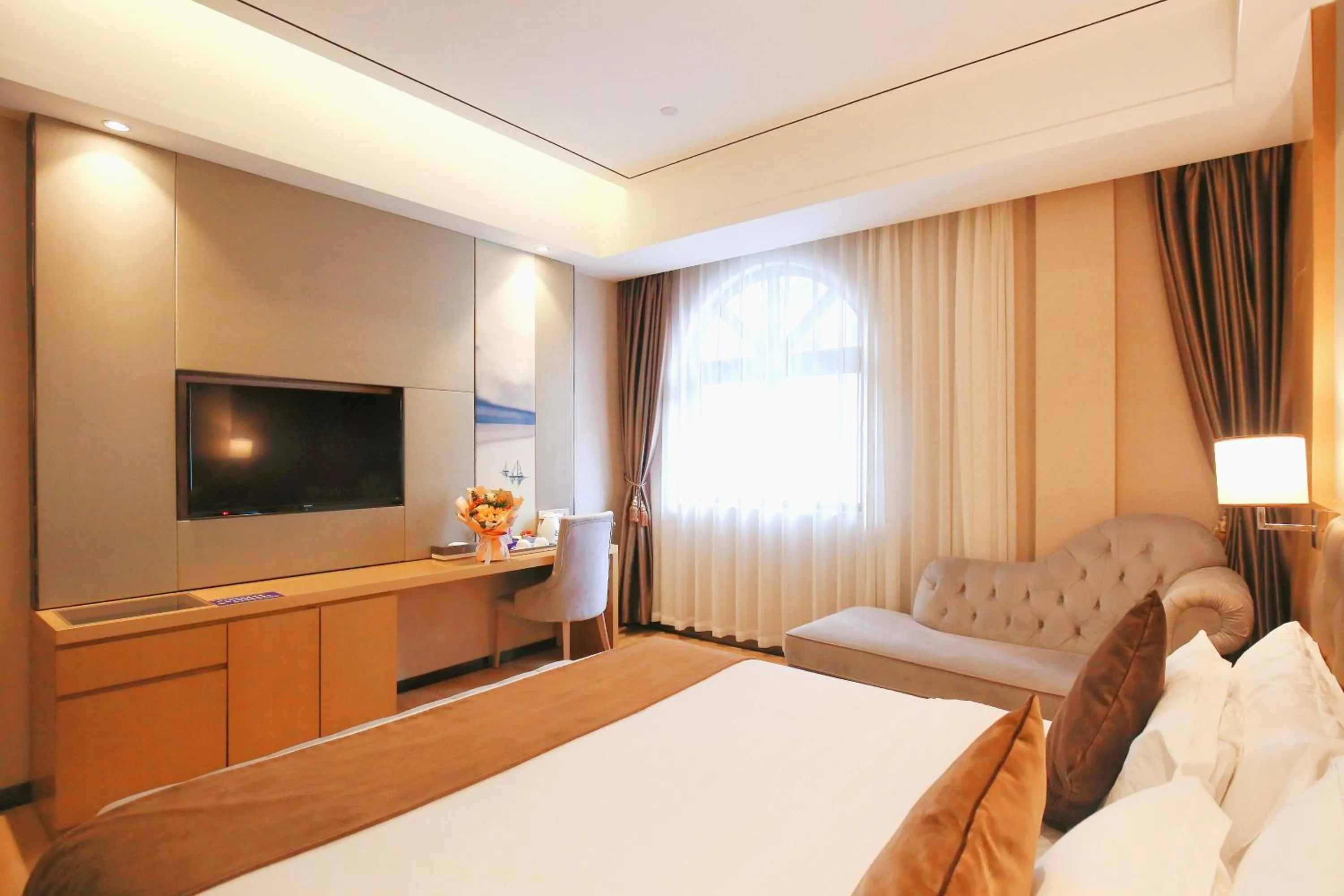 Bed in Taishan He Style Hotel