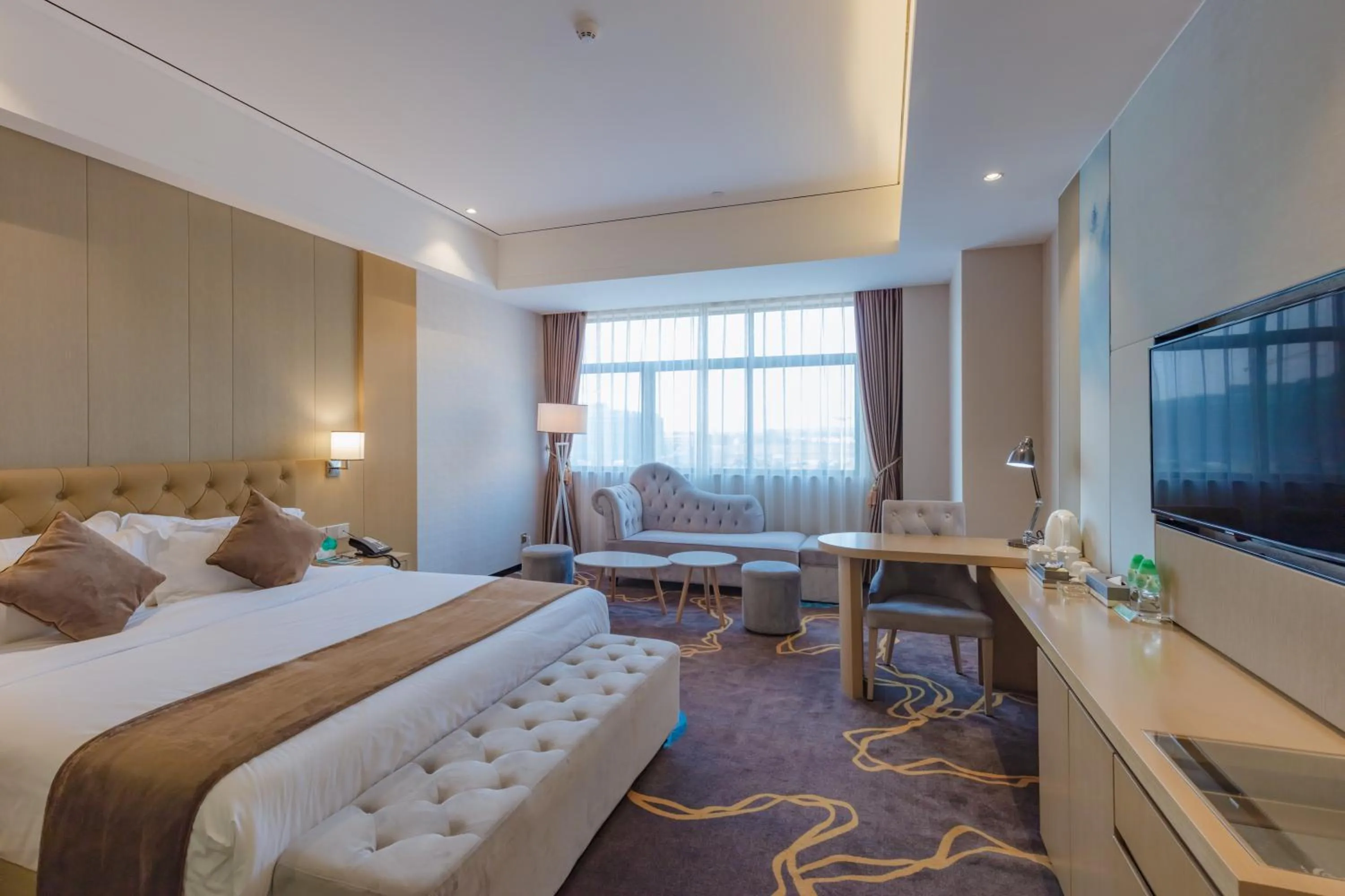 Bed in Taishan He Style Hotel