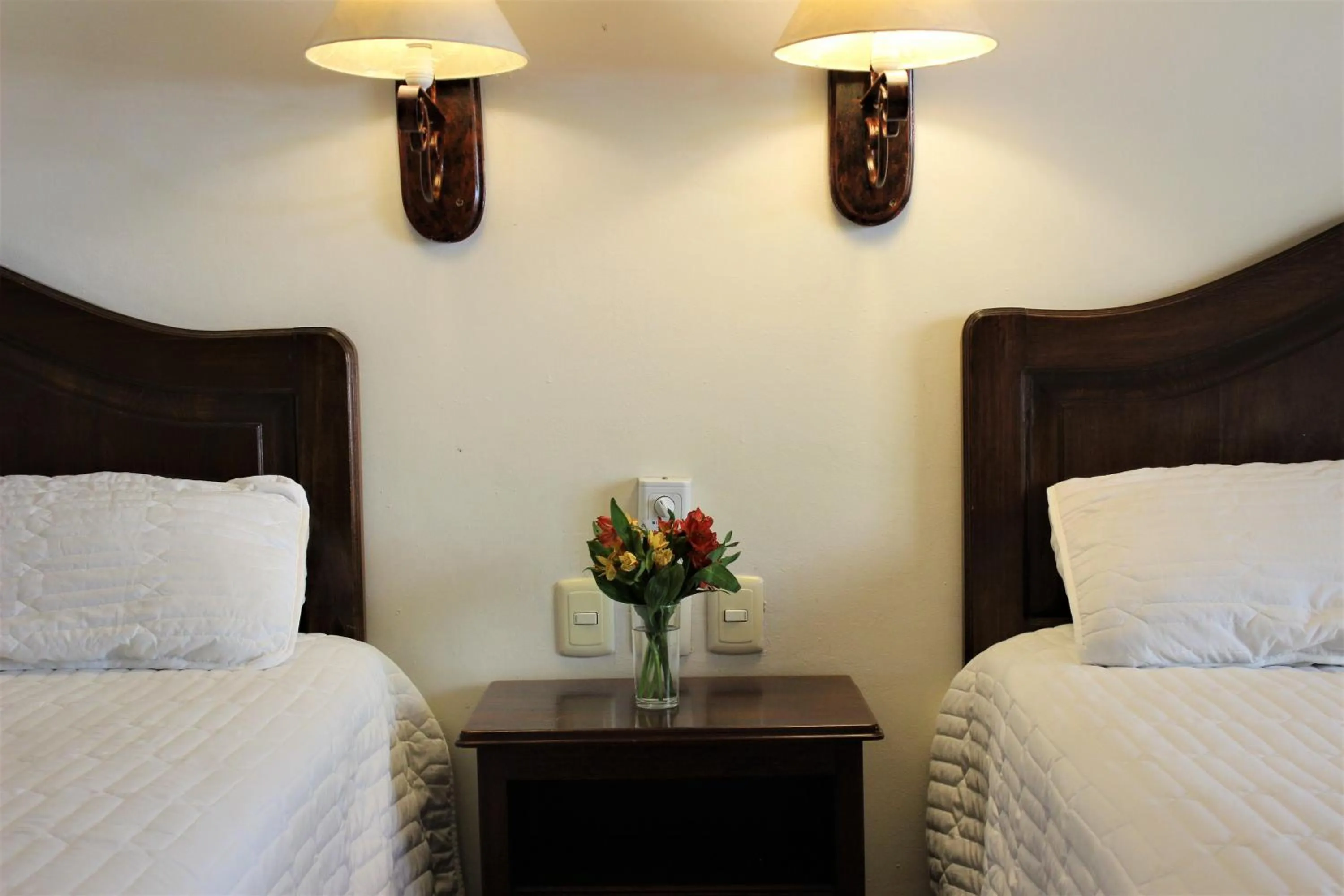 Bed in Hotel Antiguo Fortin