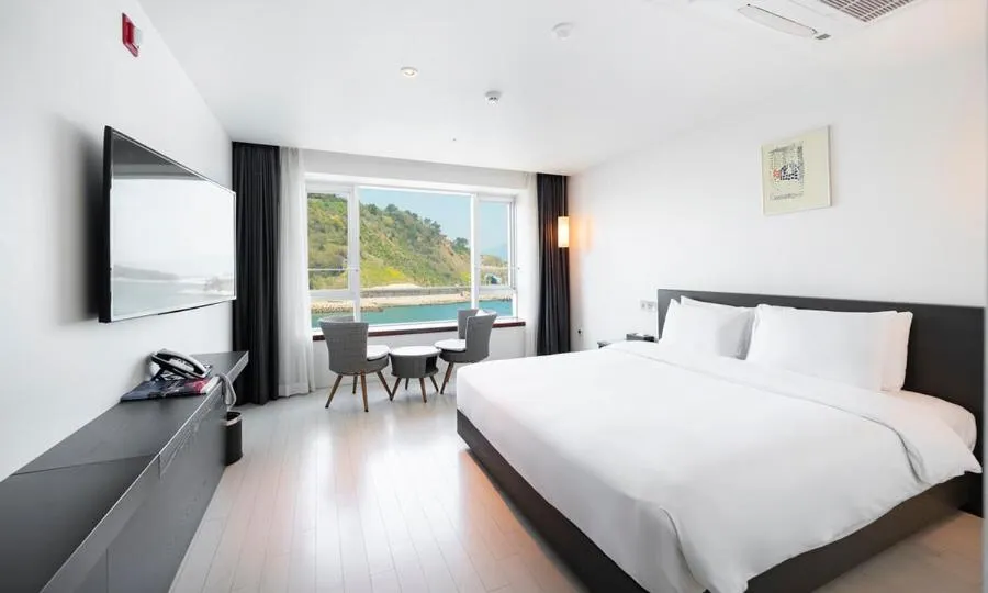 Bed in Yeosu Hotel Haven
