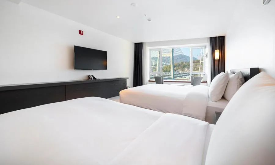 Bed in Yeosu Hotel Haven