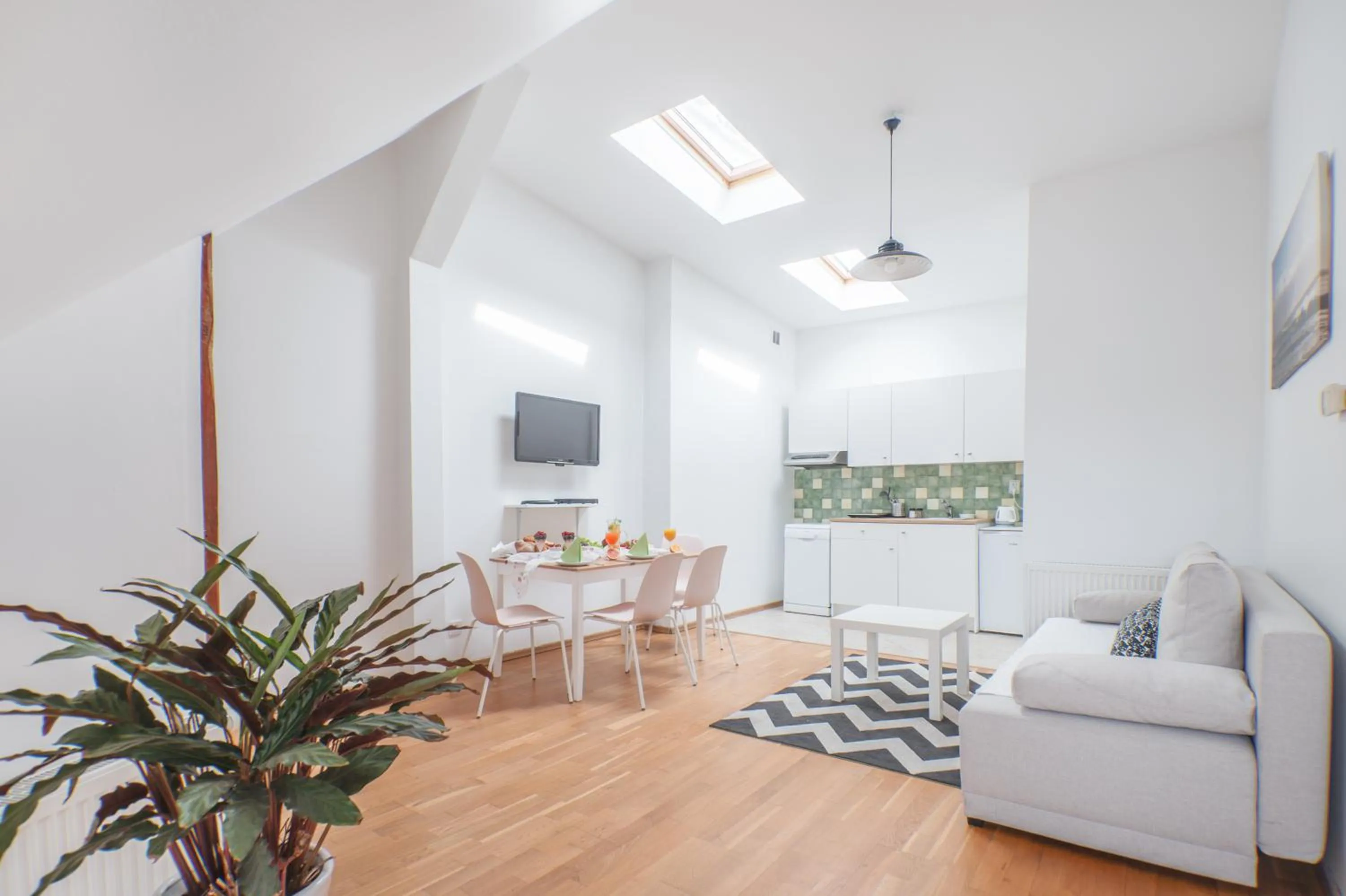 Living room in Riviera Residence Apartments