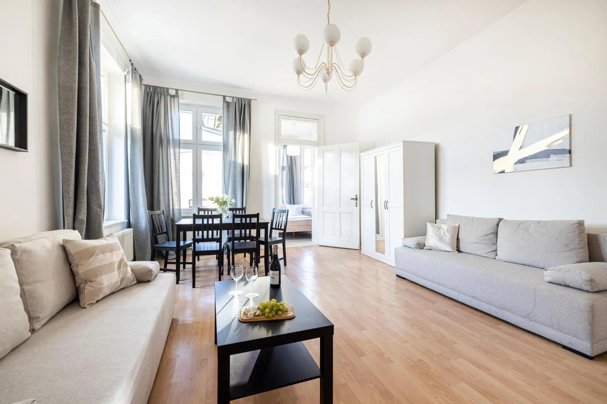 Living room in Riviera Residence Apartments
