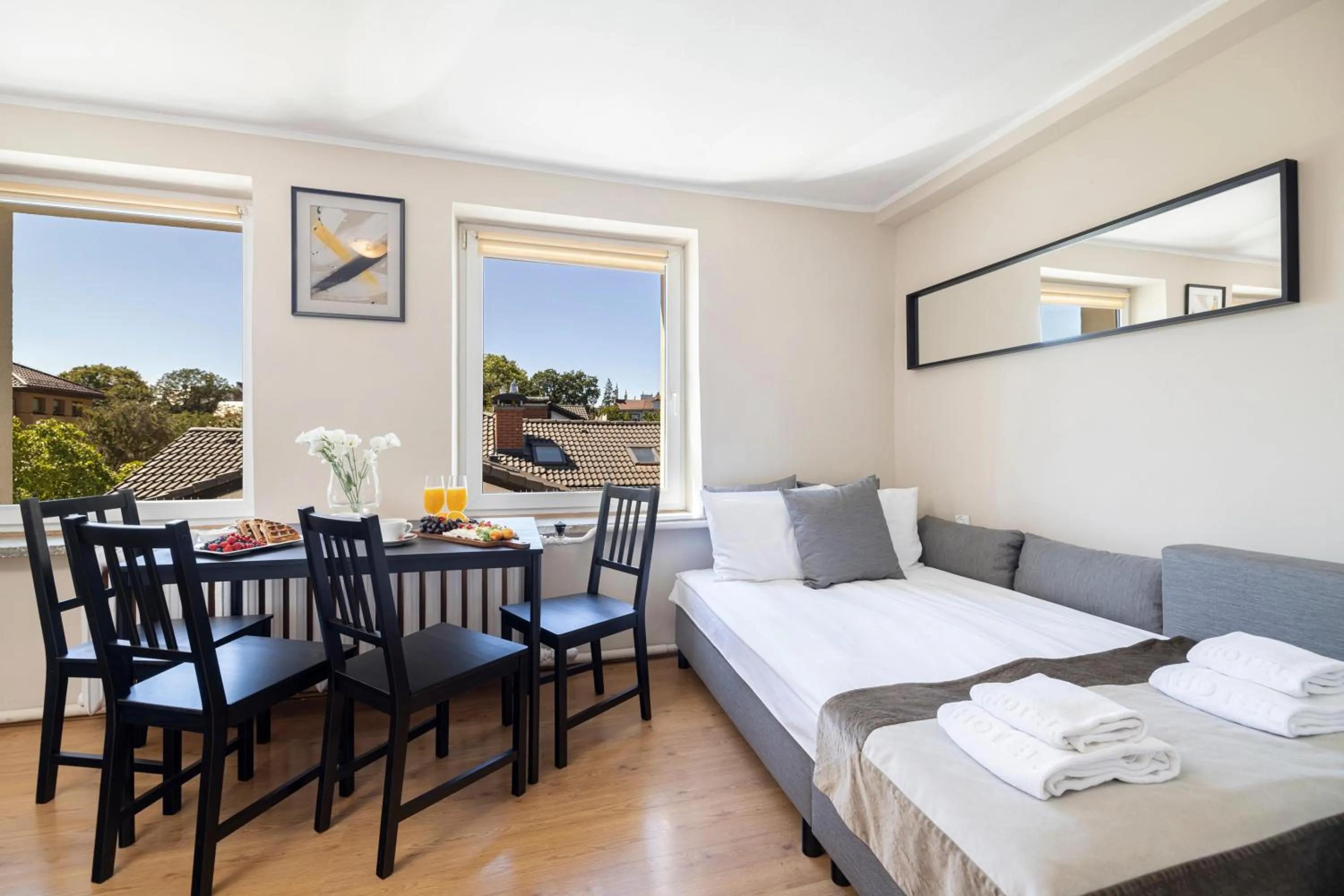 Bed in Riviera Residence Apartments