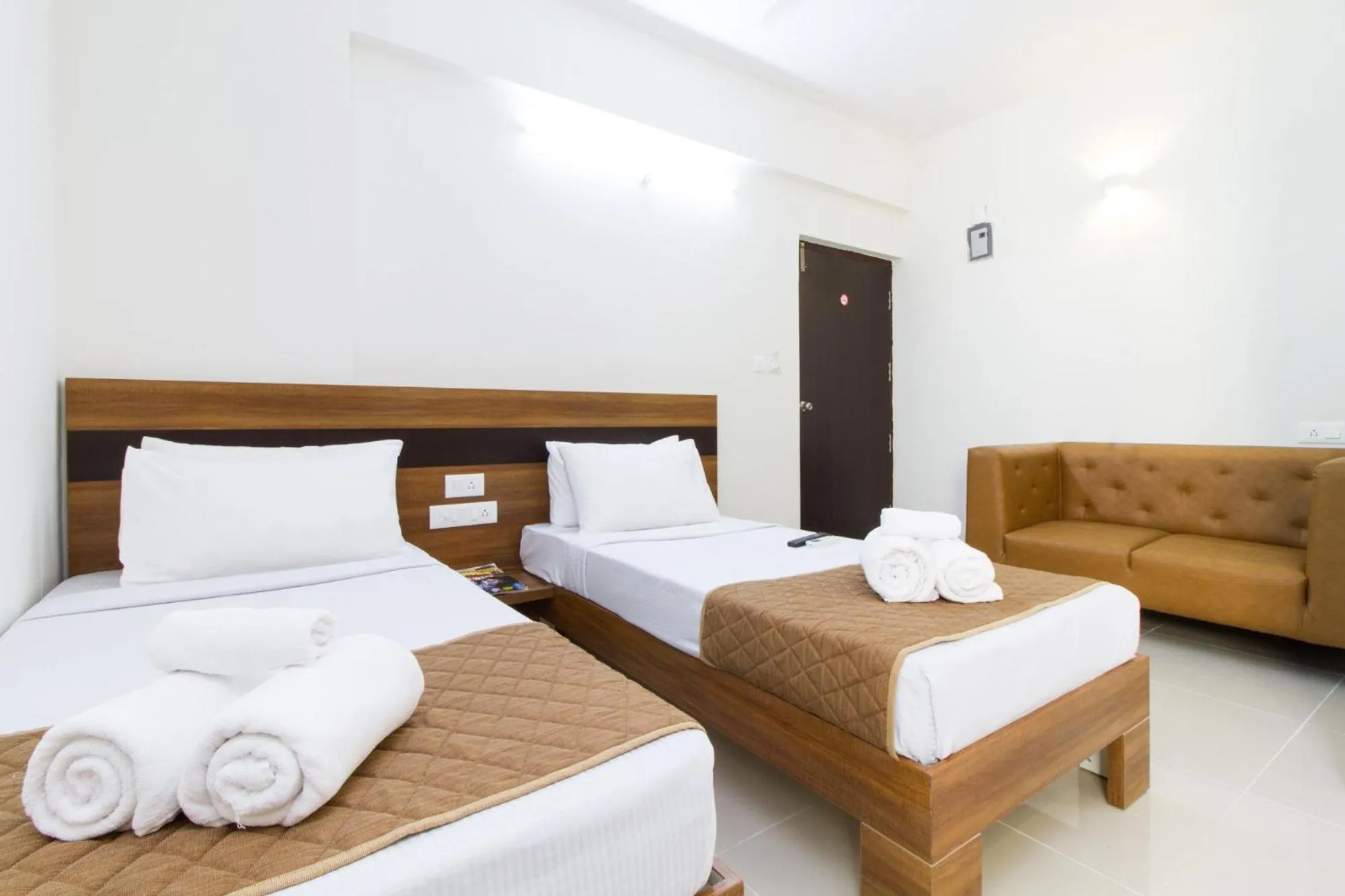 Bed in Sanctum Suites Whitefield Bangalore