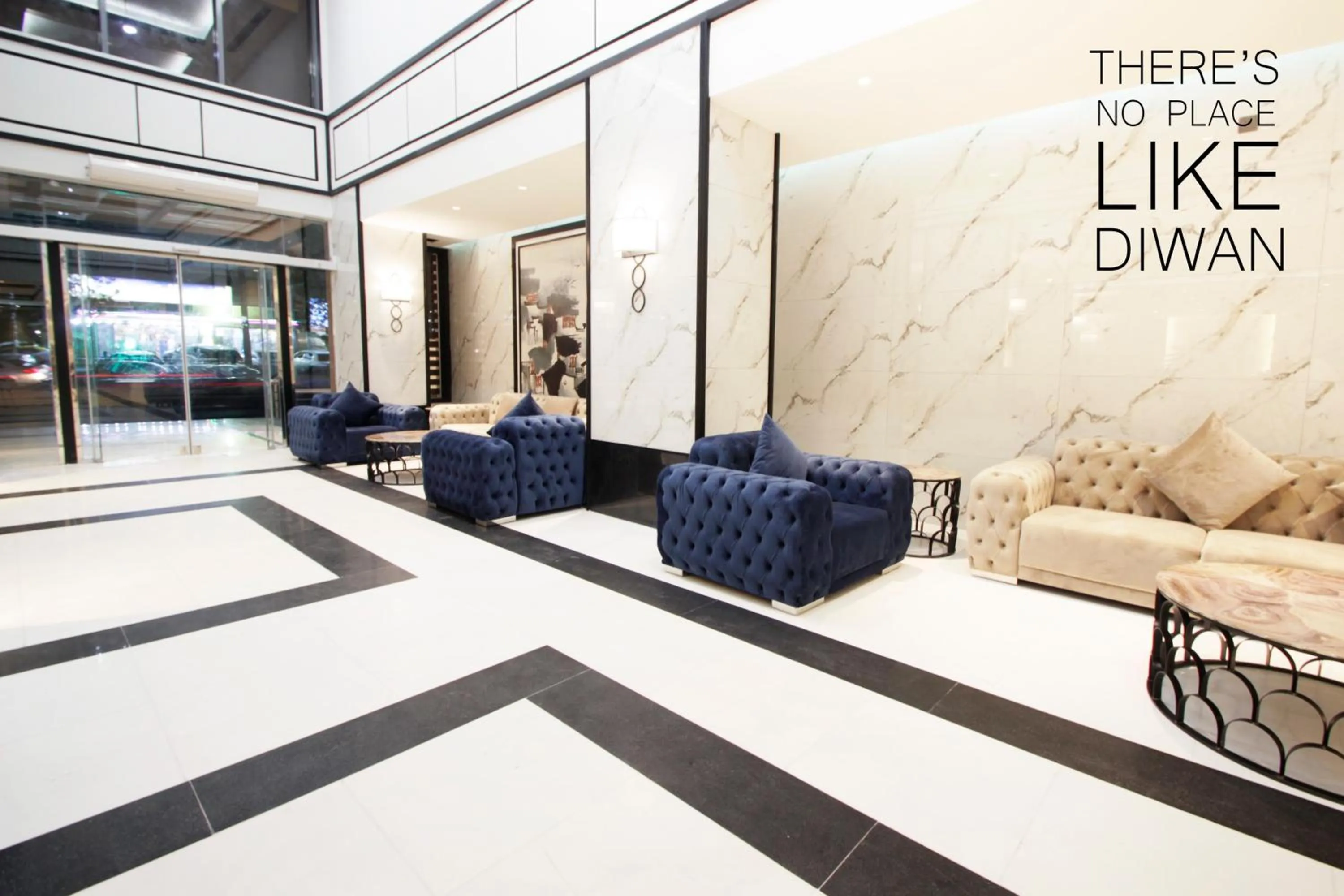 Seating area in Diwan Residence Prince Sultan Road