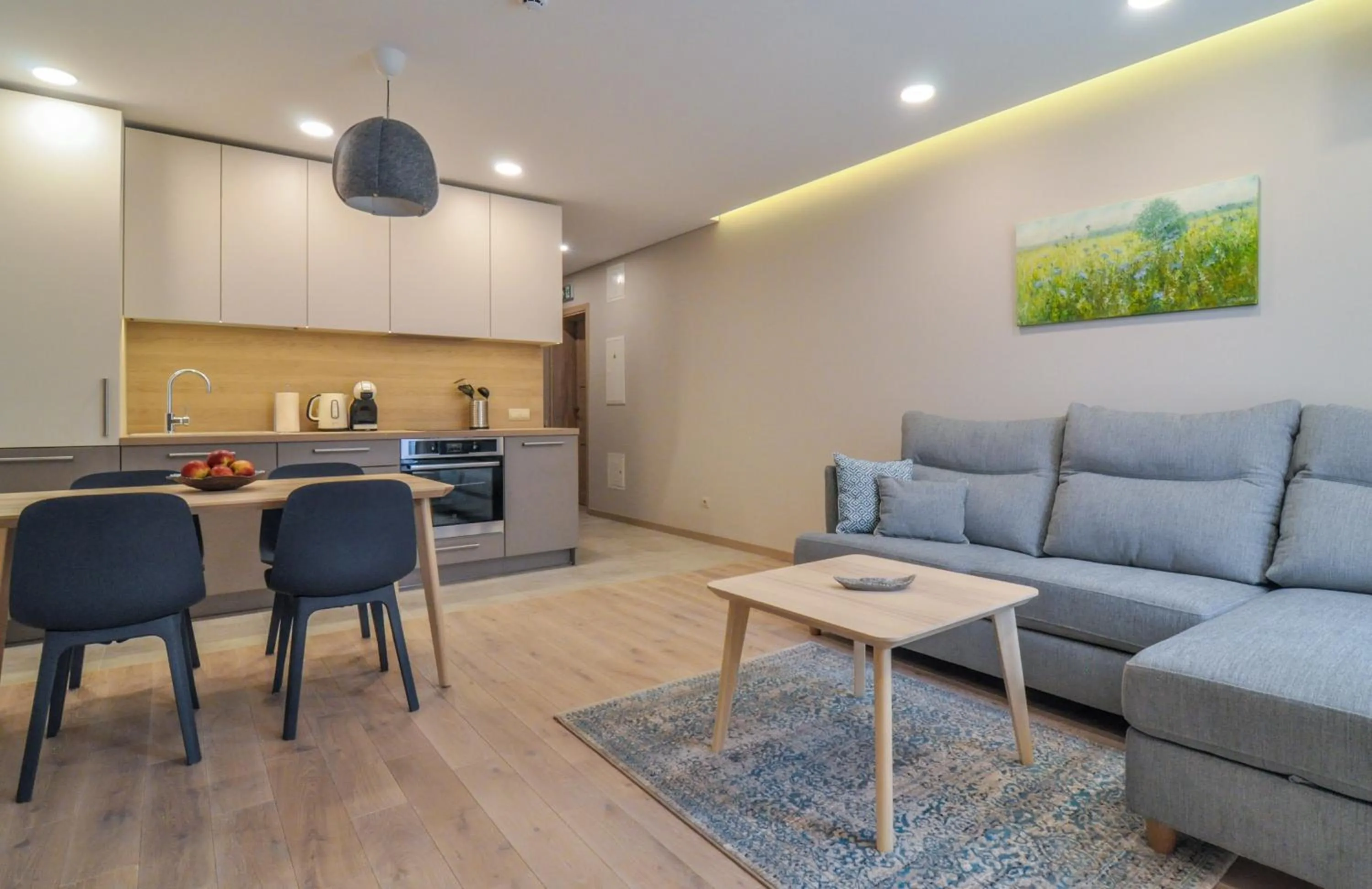 Kitchen or kitchenette in Nidos Namai
