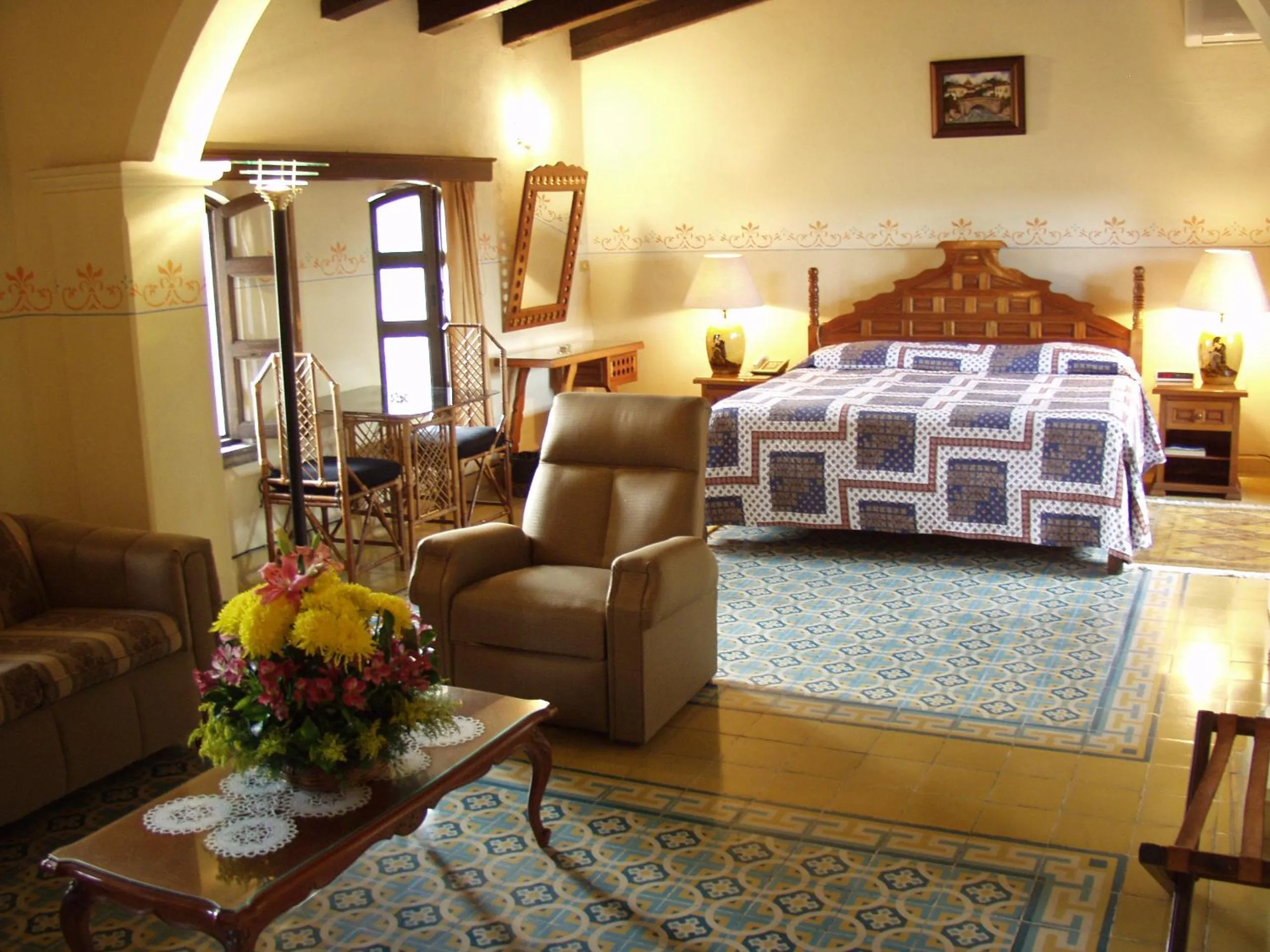 Bed in Posada Coatepec