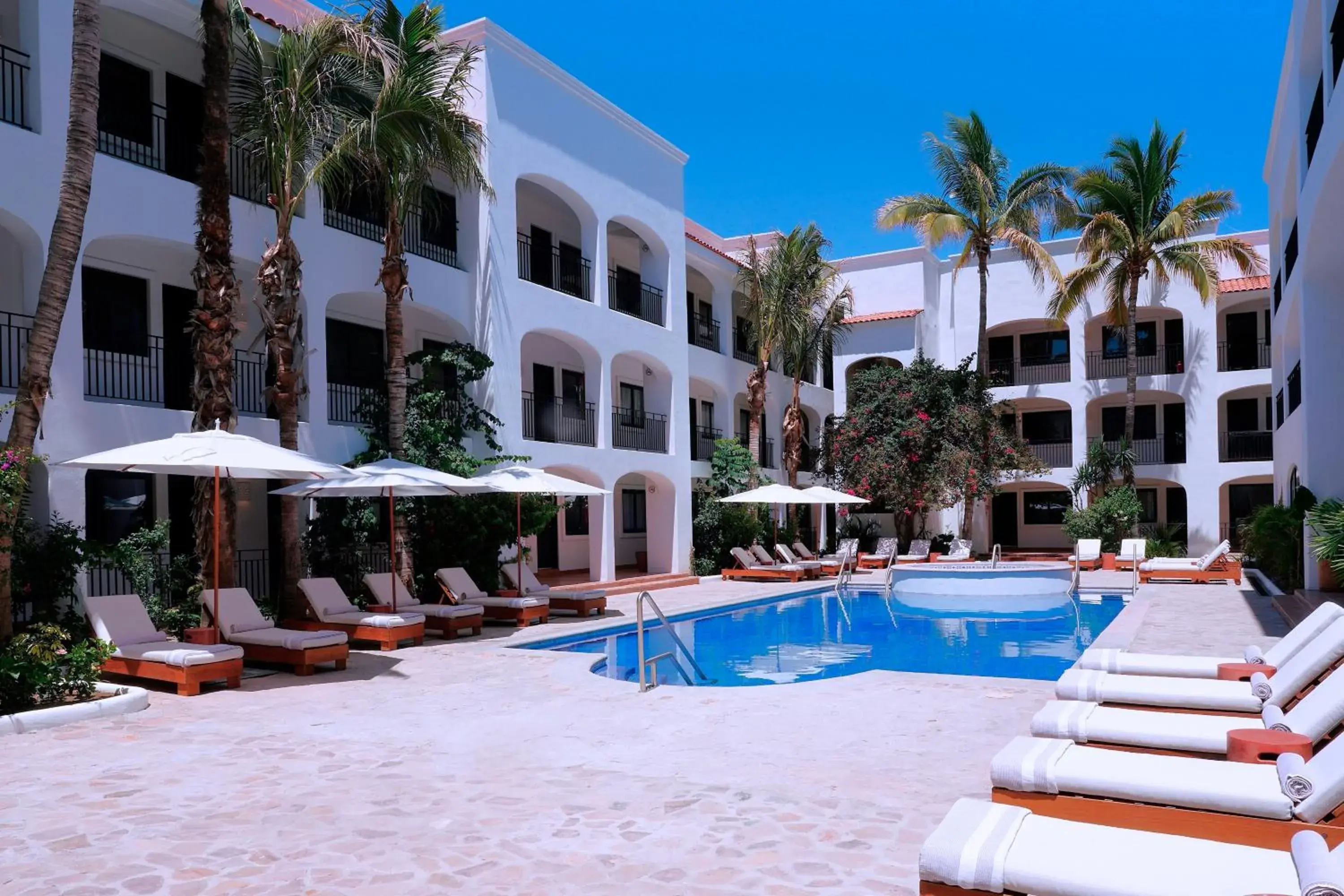 Pool view in Tropicana Los Cabos, Tapestry Collection by Hilton Pool view in Tropicana Los Cabos, Tapestry Collection by Hilton