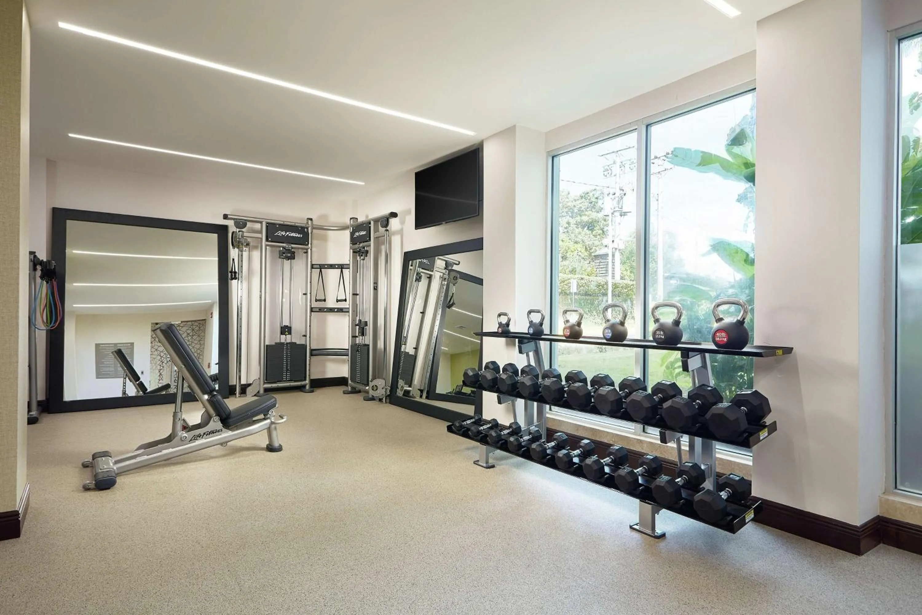 Fitness centre/facilities in DoubleTree by Hilton Managua