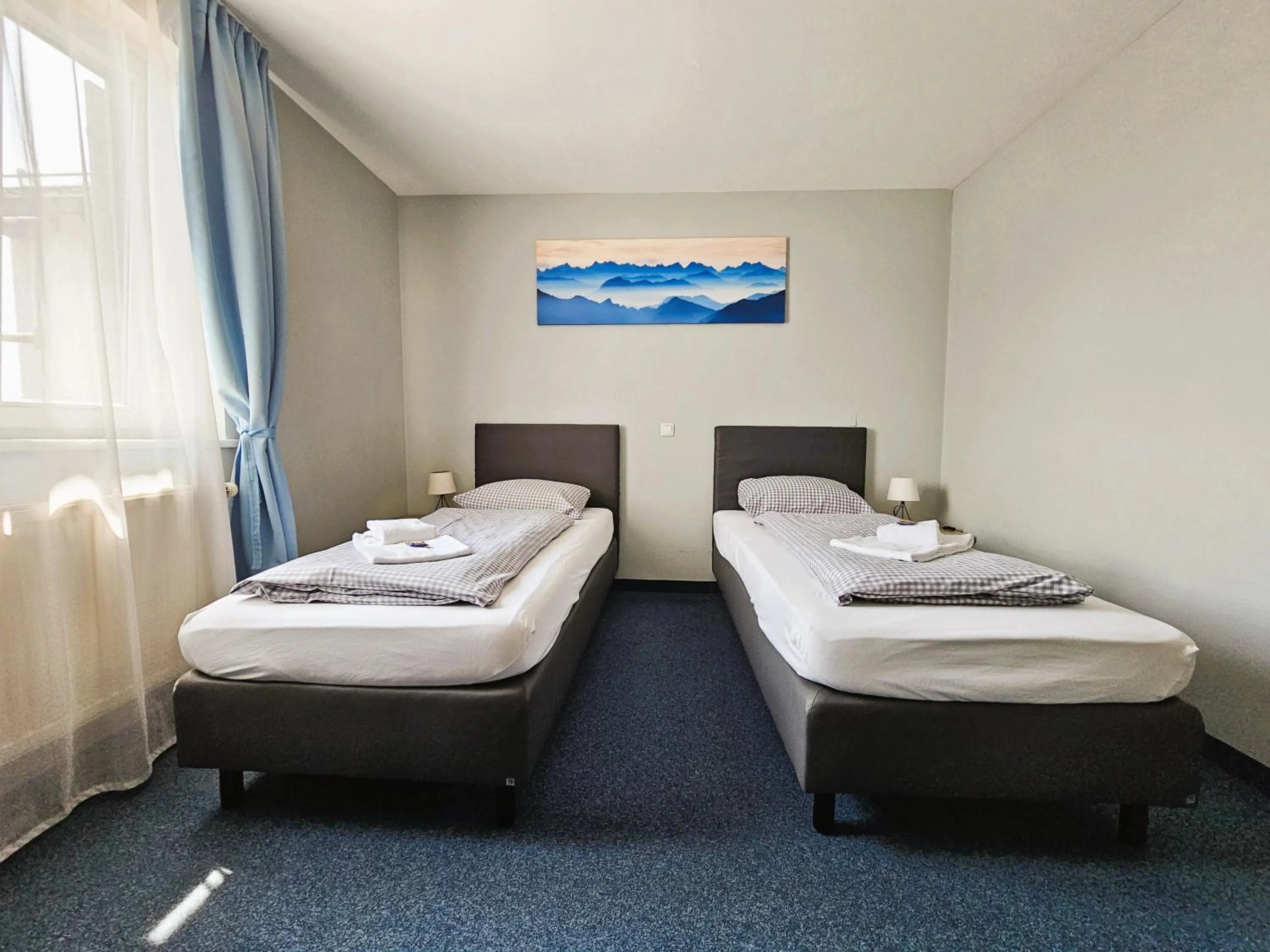 Photo of the whole room, Bed in ARRIVEL Pension Pliening - bisher Novitel