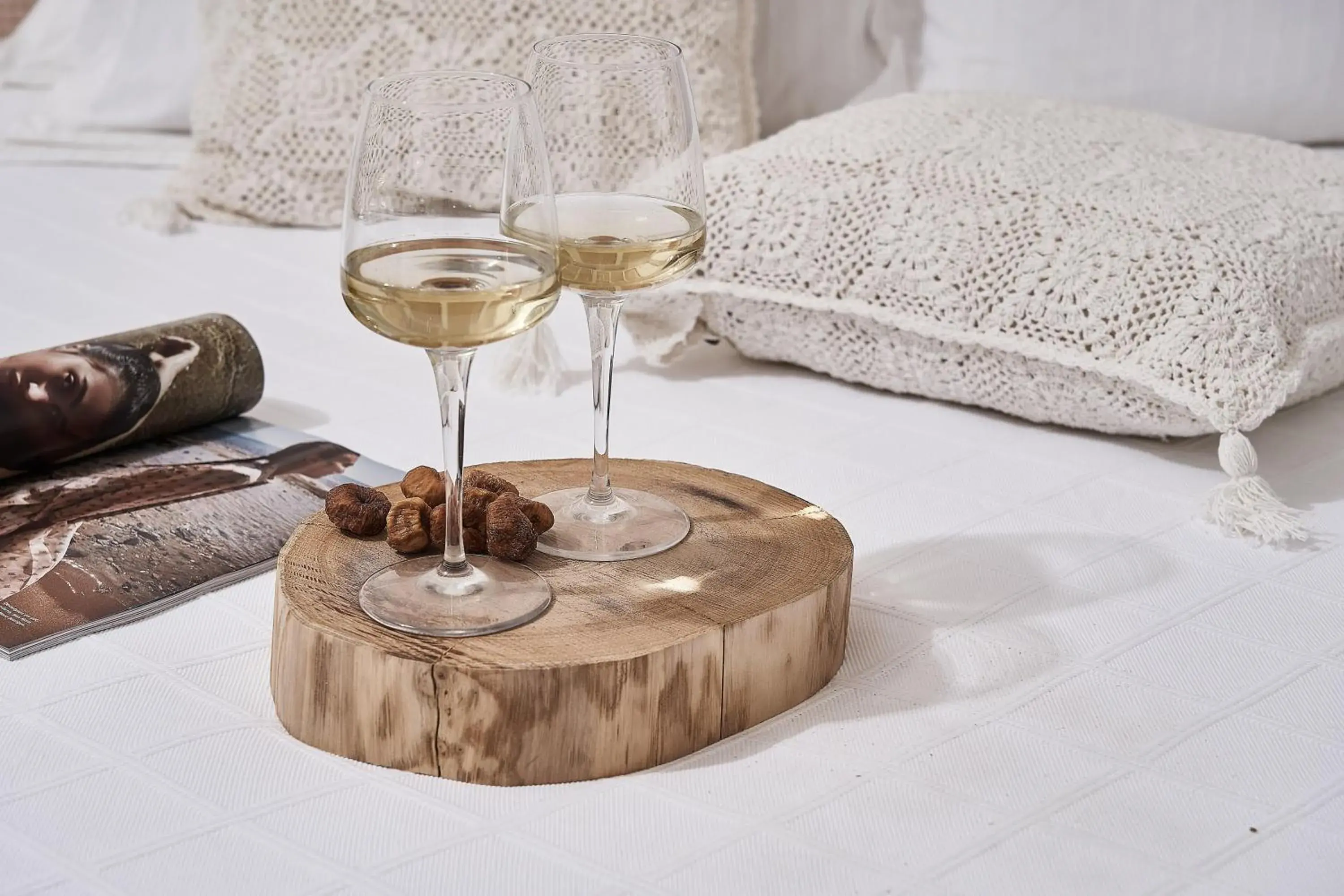 Decorative detail, Bed in Petri Suites Decorative detail, Bed in Petri Suites