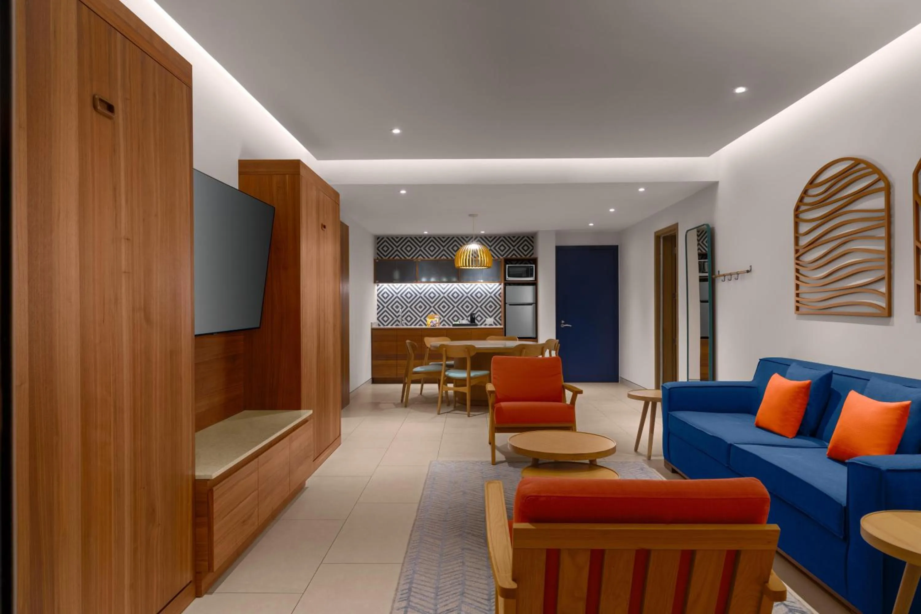 Living room in Hilton Cancun Mar Caribe All-Inclusive Resort