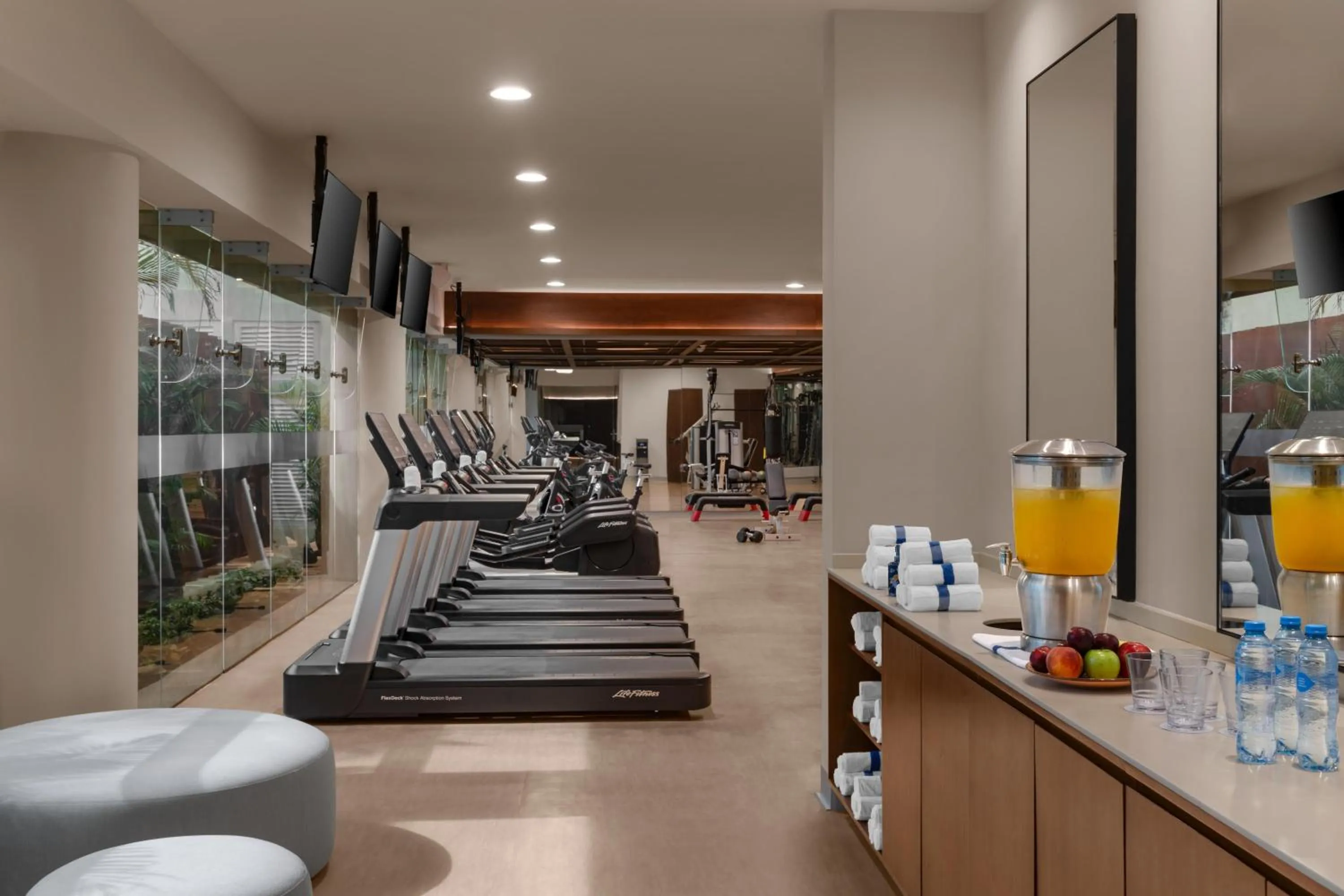 Fitness centre/facilities in Hilton Cancun Mar Caribe All-Inclusive Resort