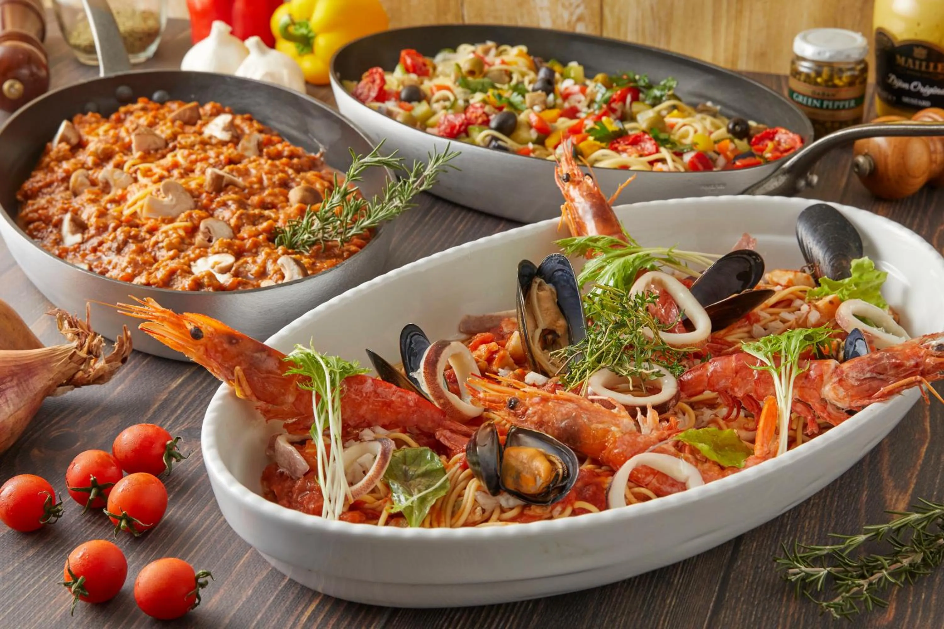 Dinner in Hotel Green Plaza Hakuba