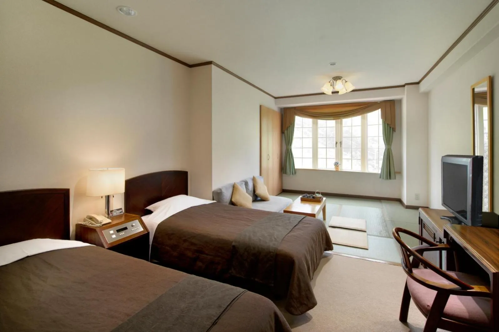 Bed in Hotel Green Plaza Hakuba