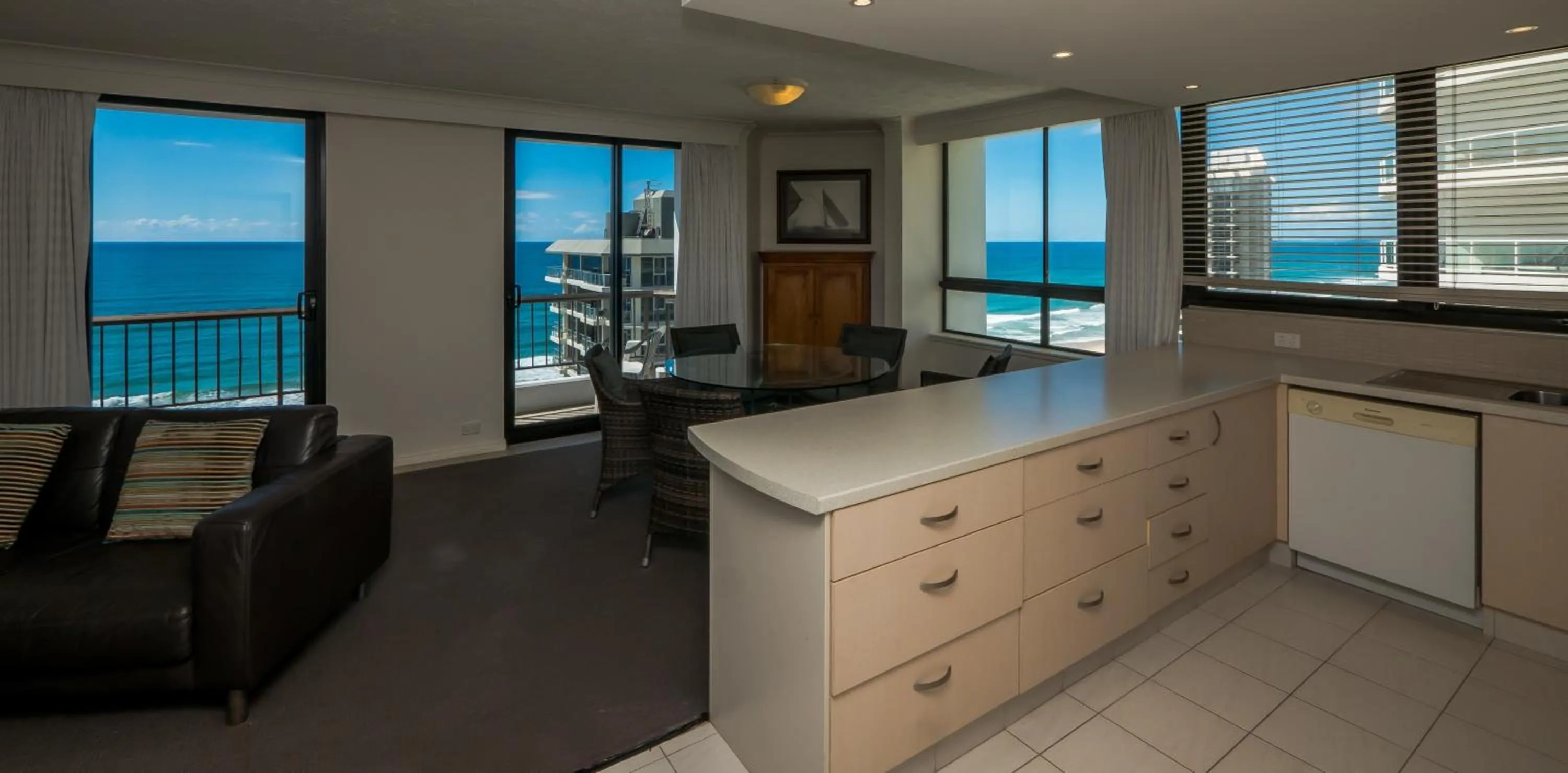 Kitchen or kitchenette, Sea View in Carrington Court