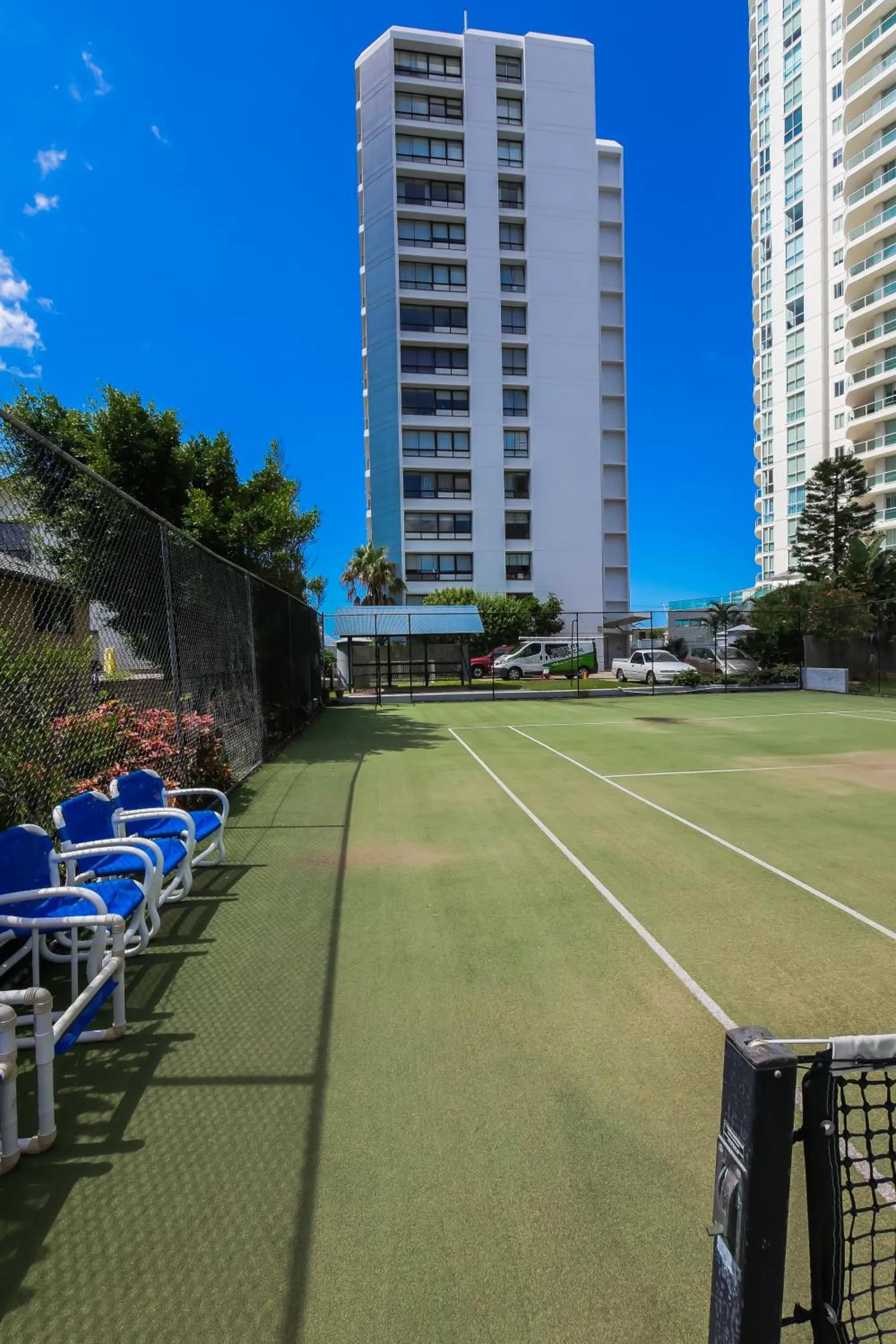Tennis court in Carrington Court