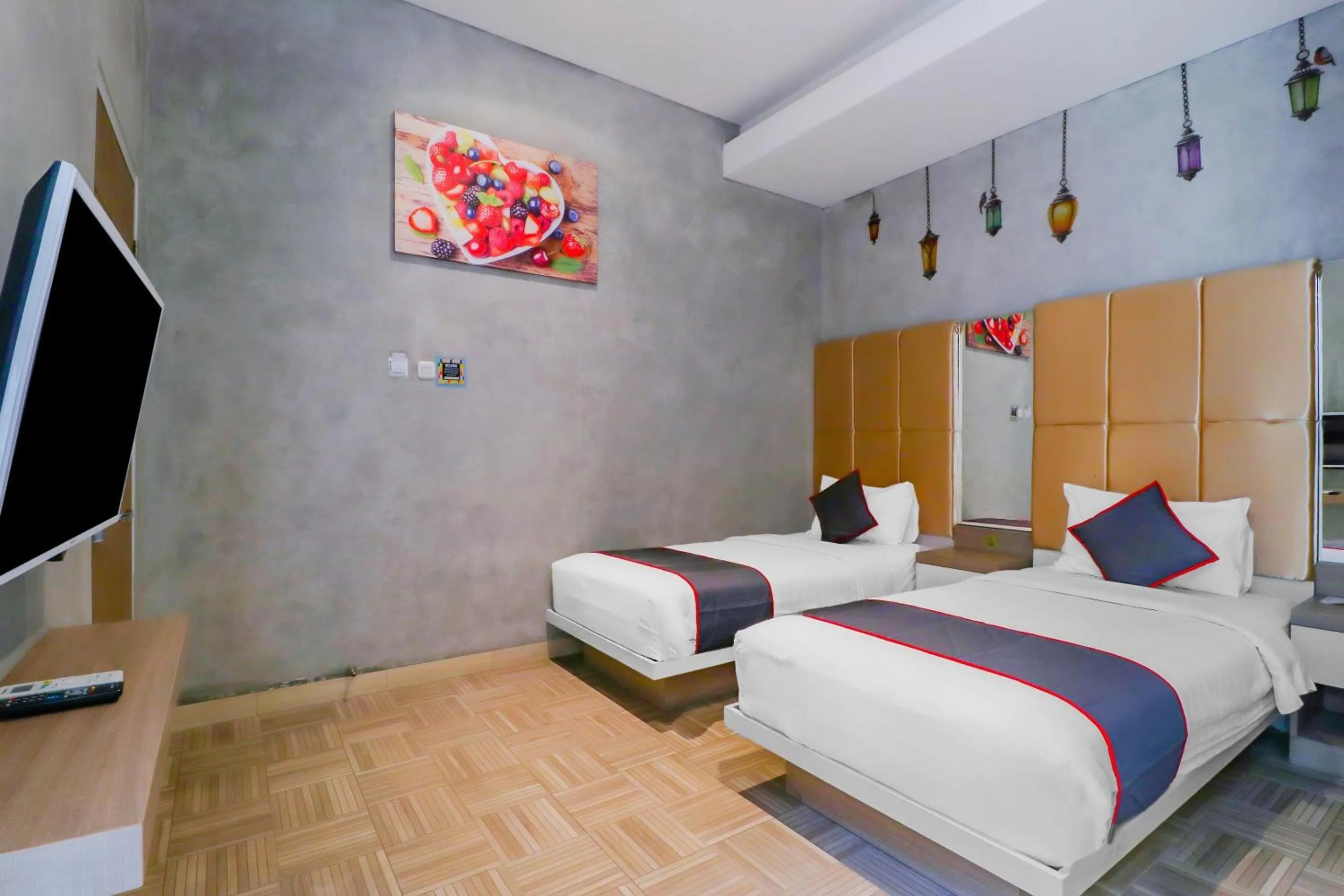 Bedroom in Super OYO Collection O 31 The Batik Bed And Coffee Bandung