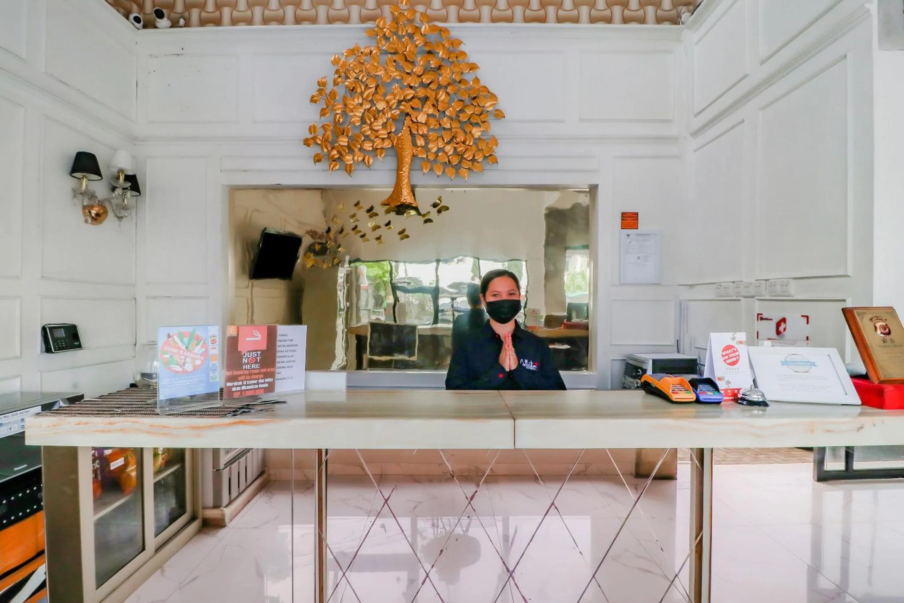 Lobby or reception in Super OYO Collection O 31 The Batik Bed And Coffee Bandung