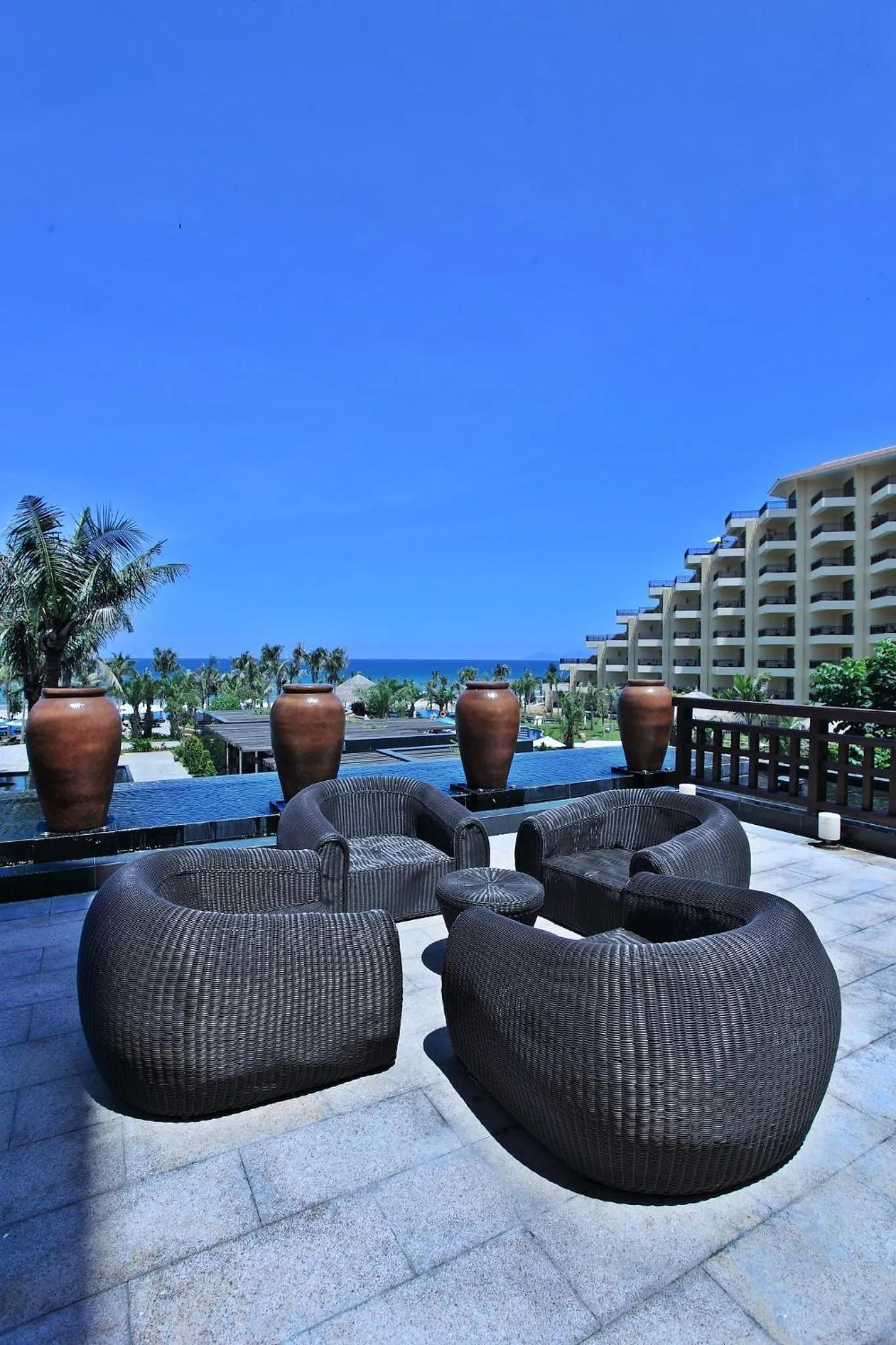 Patio in Crowne Plaza Danang Hotel & Resort