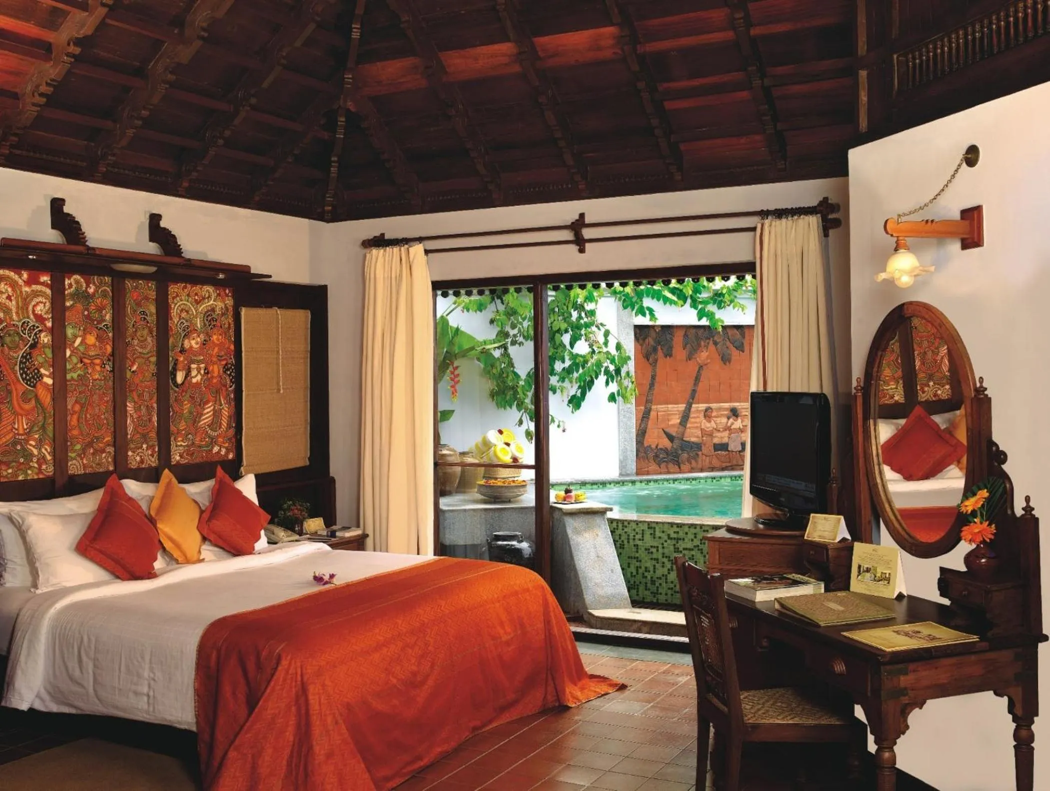 Photo of the whole room, Bed in Kumarakom Lake Resort