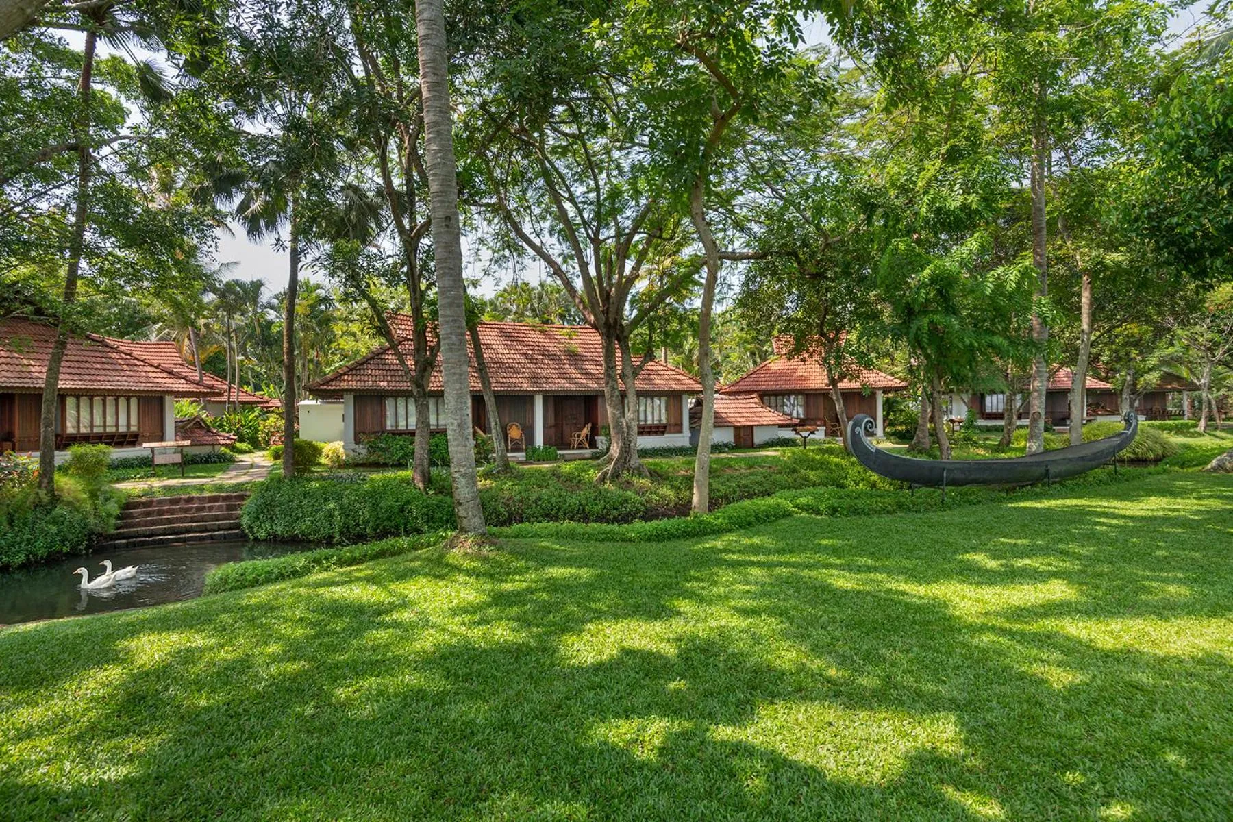 Garden view in Kumarakom Lake Resort