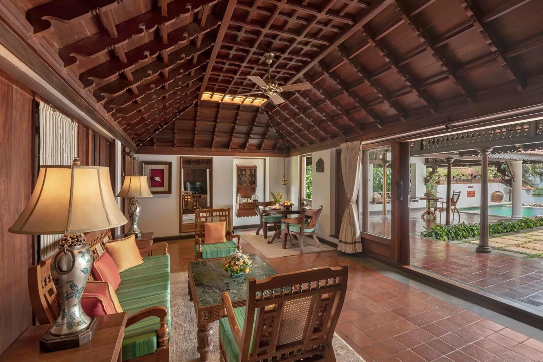 Living room in Kumarakom Lake Resort