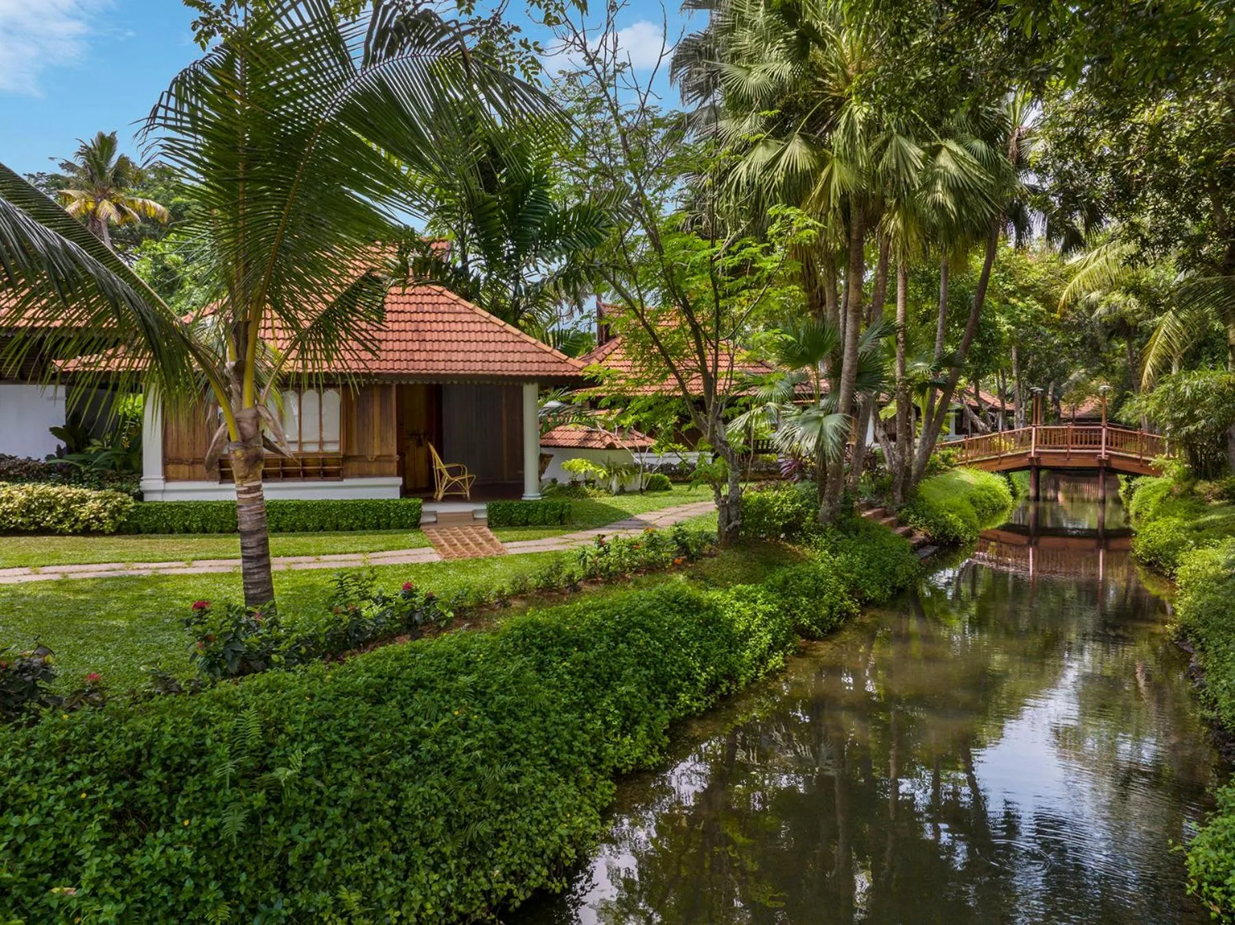 Natural landscape in Kumarakom Lake Resort