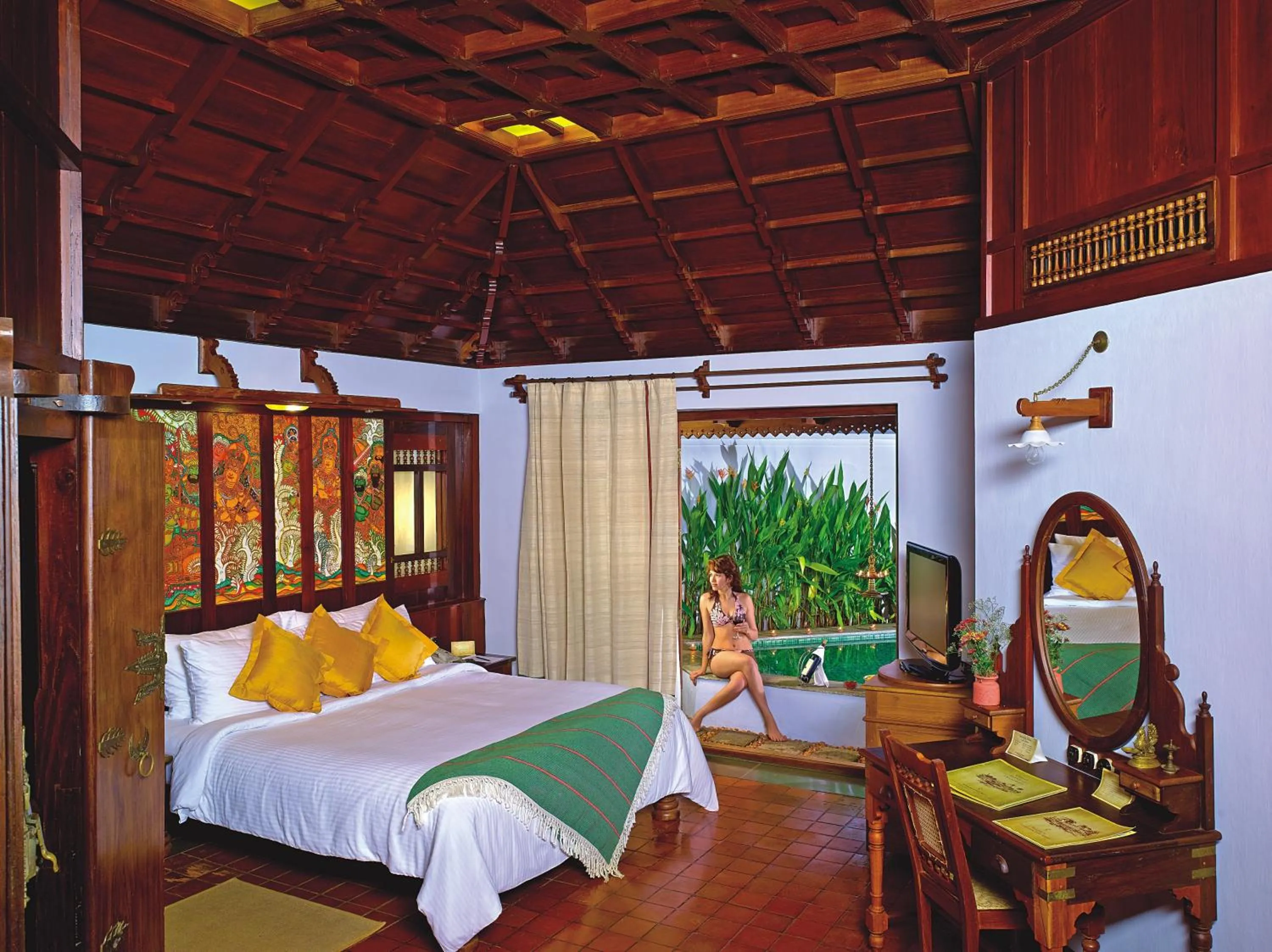 Photo of the whole room, Bed in Kumarakom Lake Resort