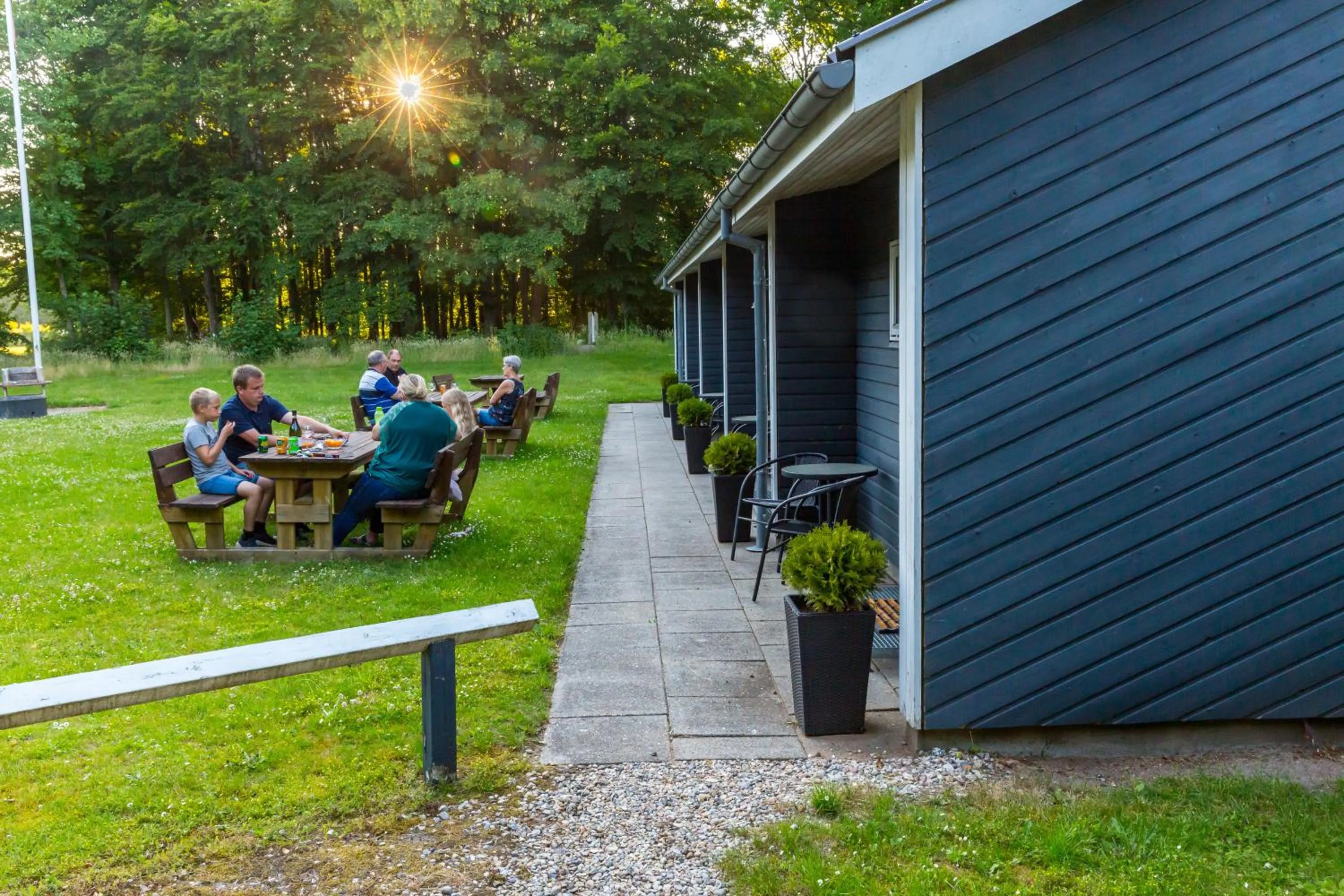 Garden view in Ansager Hotel og Hytteby