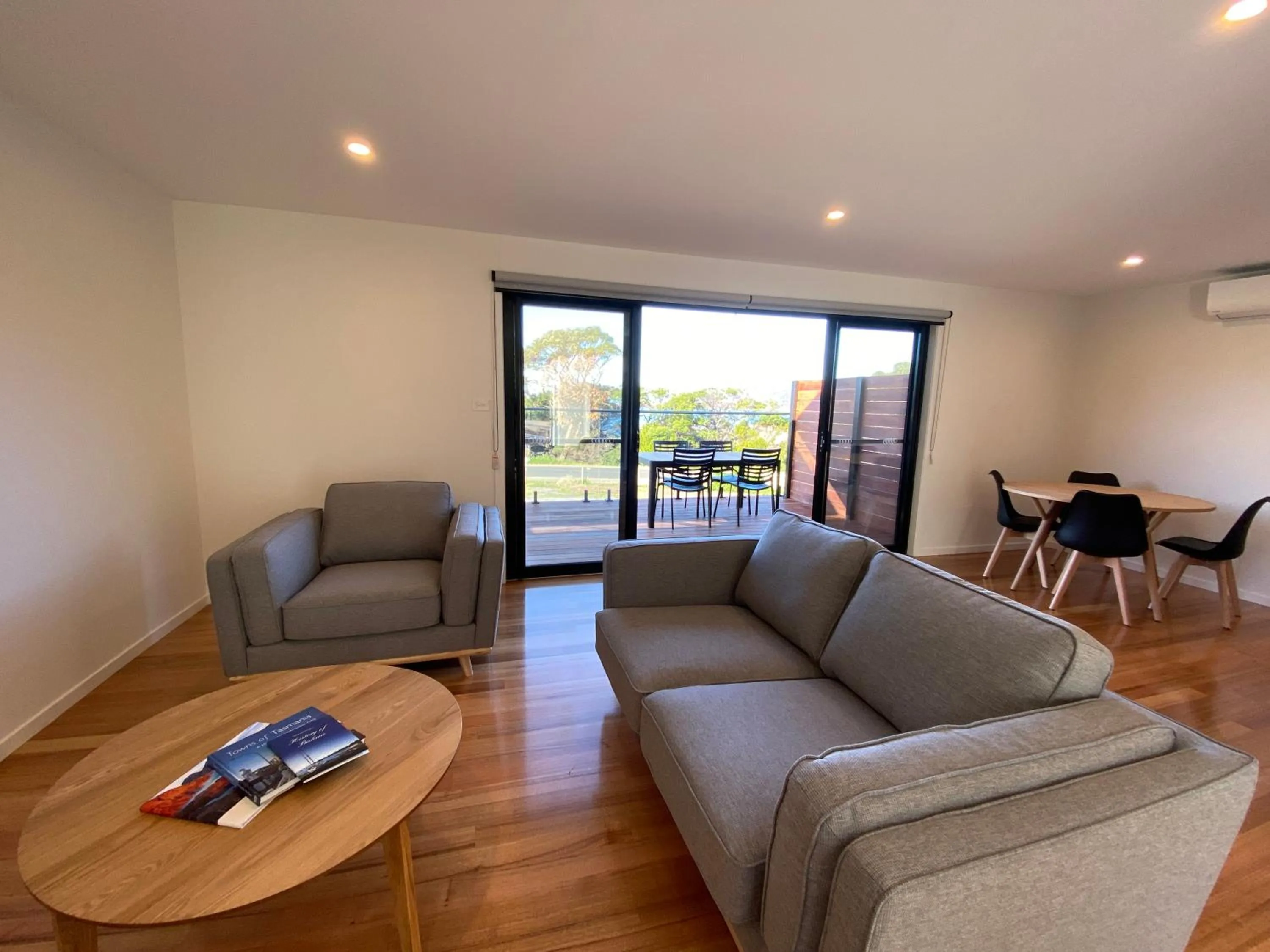 Living room in Bicheno by the Bay