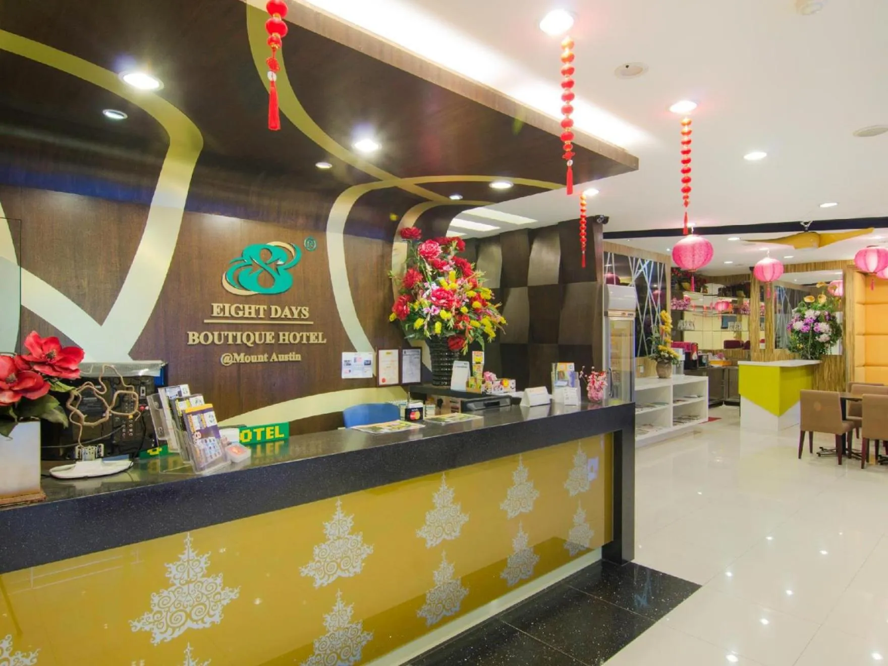 Lobby or reception in Eight Days Boutique Hotel - Mount Austin