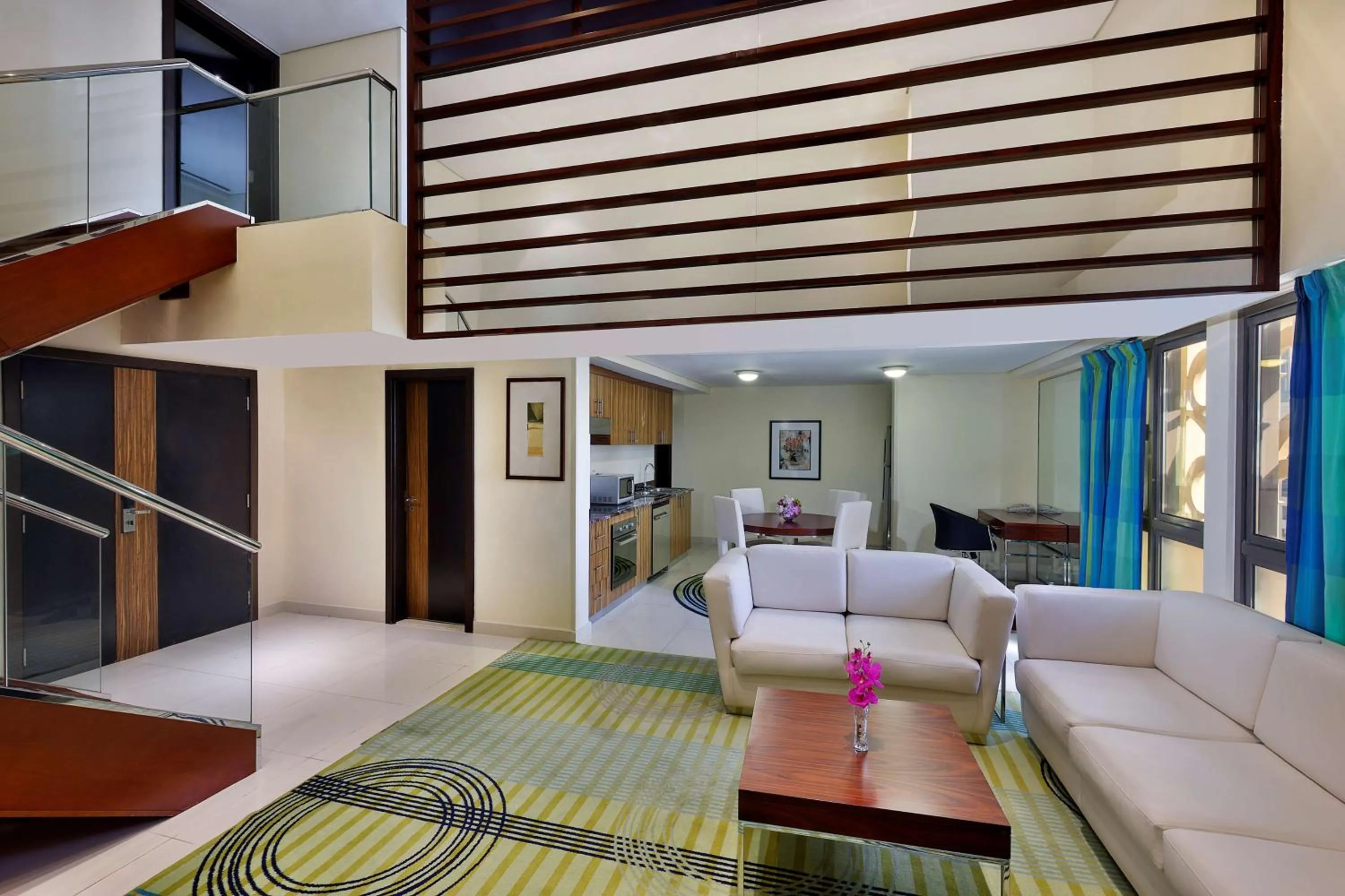 Living room, Bed in Hilton Dubai The Walk